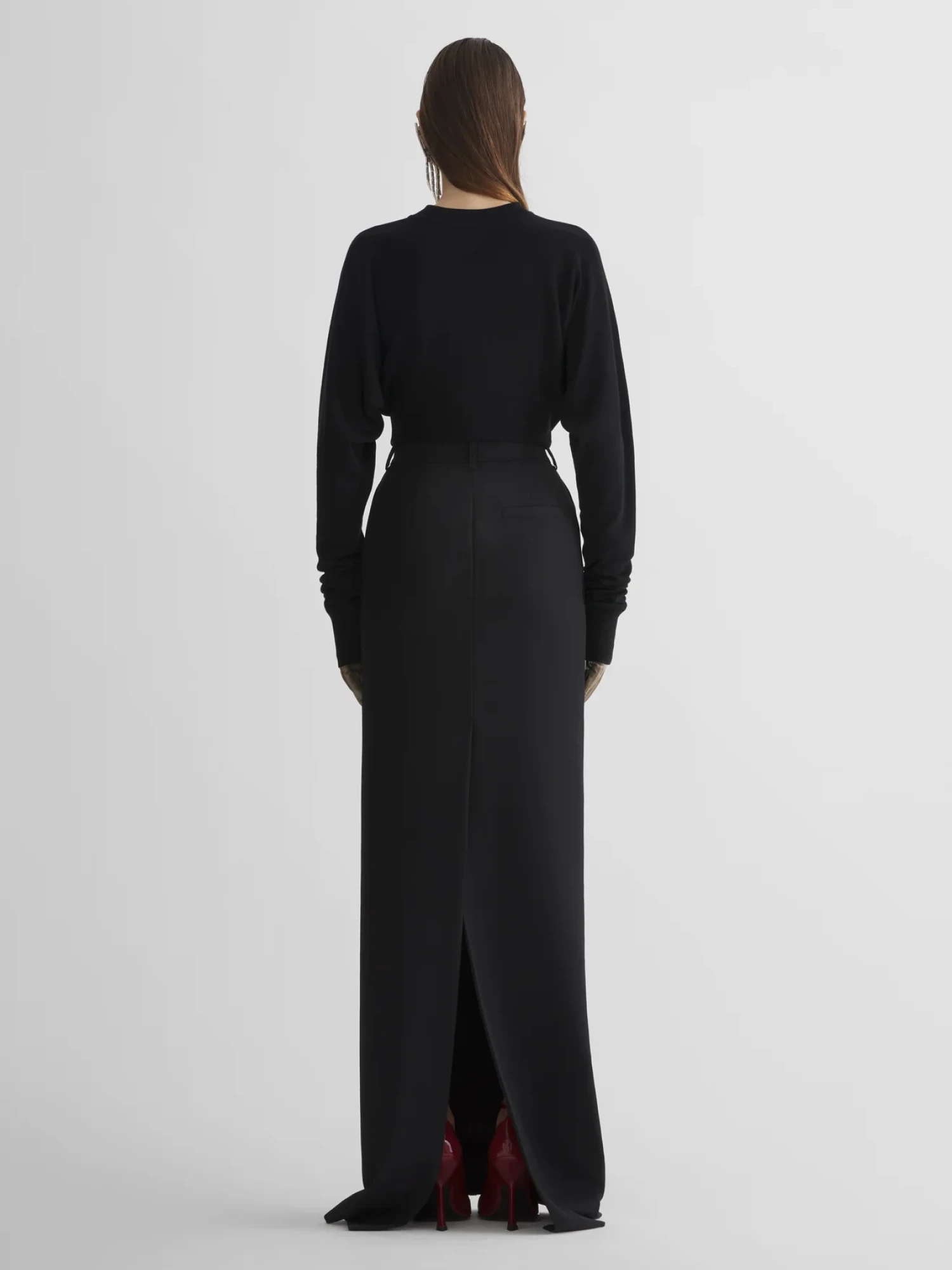 Женская юбка MUGLER Long Tailored Black