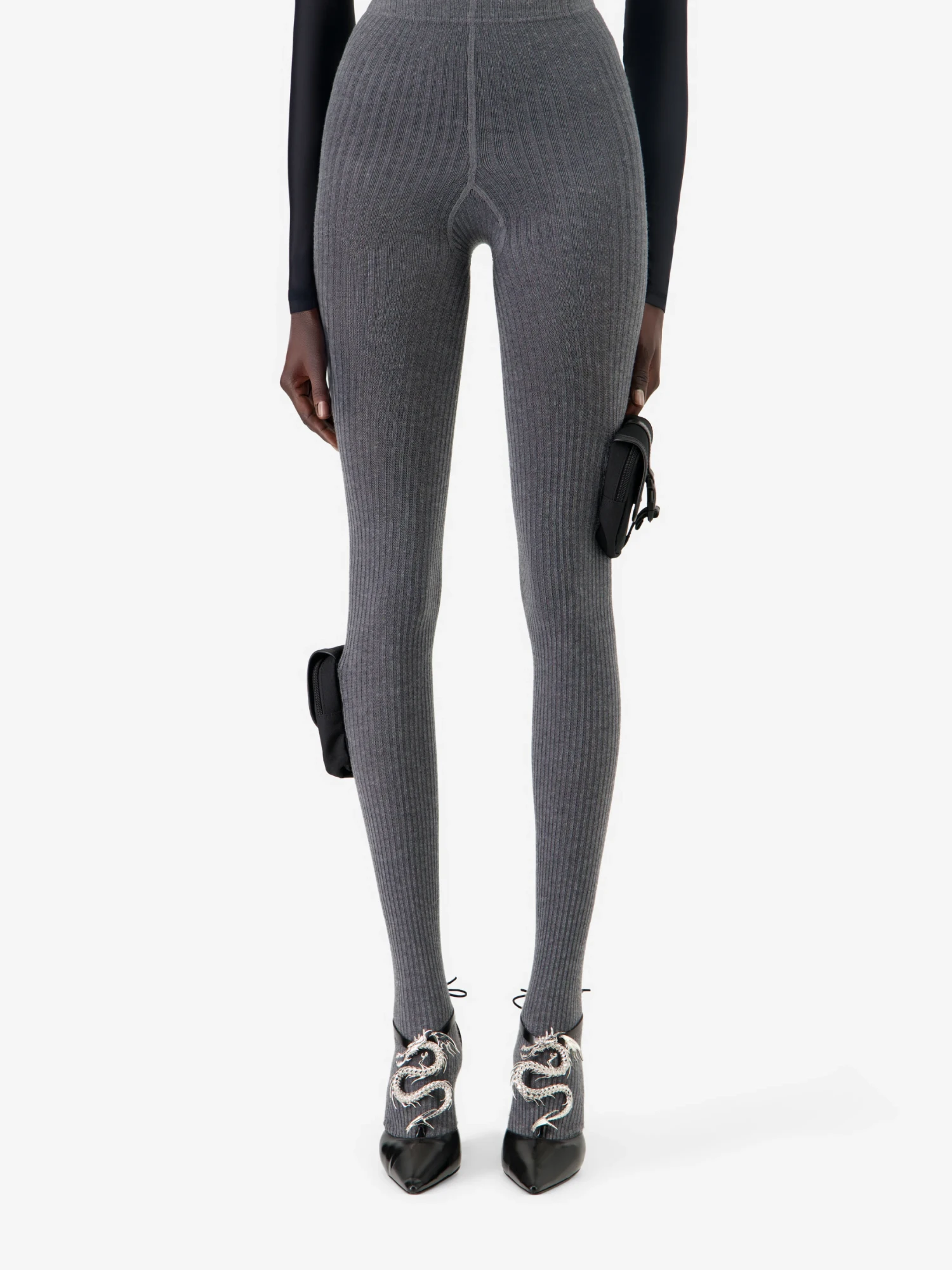 Женские колготки Coperni Knit Tights Grey