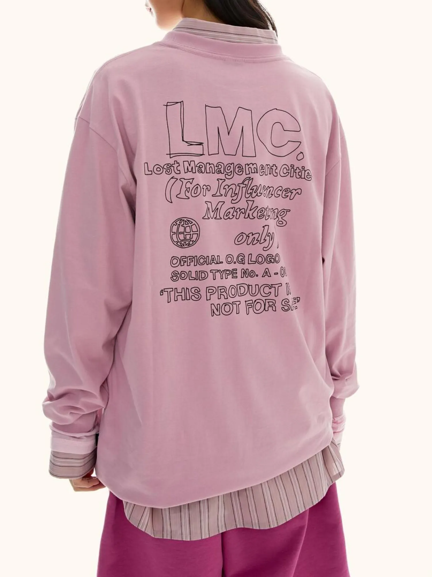 Лонгслив LMC Fn Doodle Long Slv Tee Indi Pink