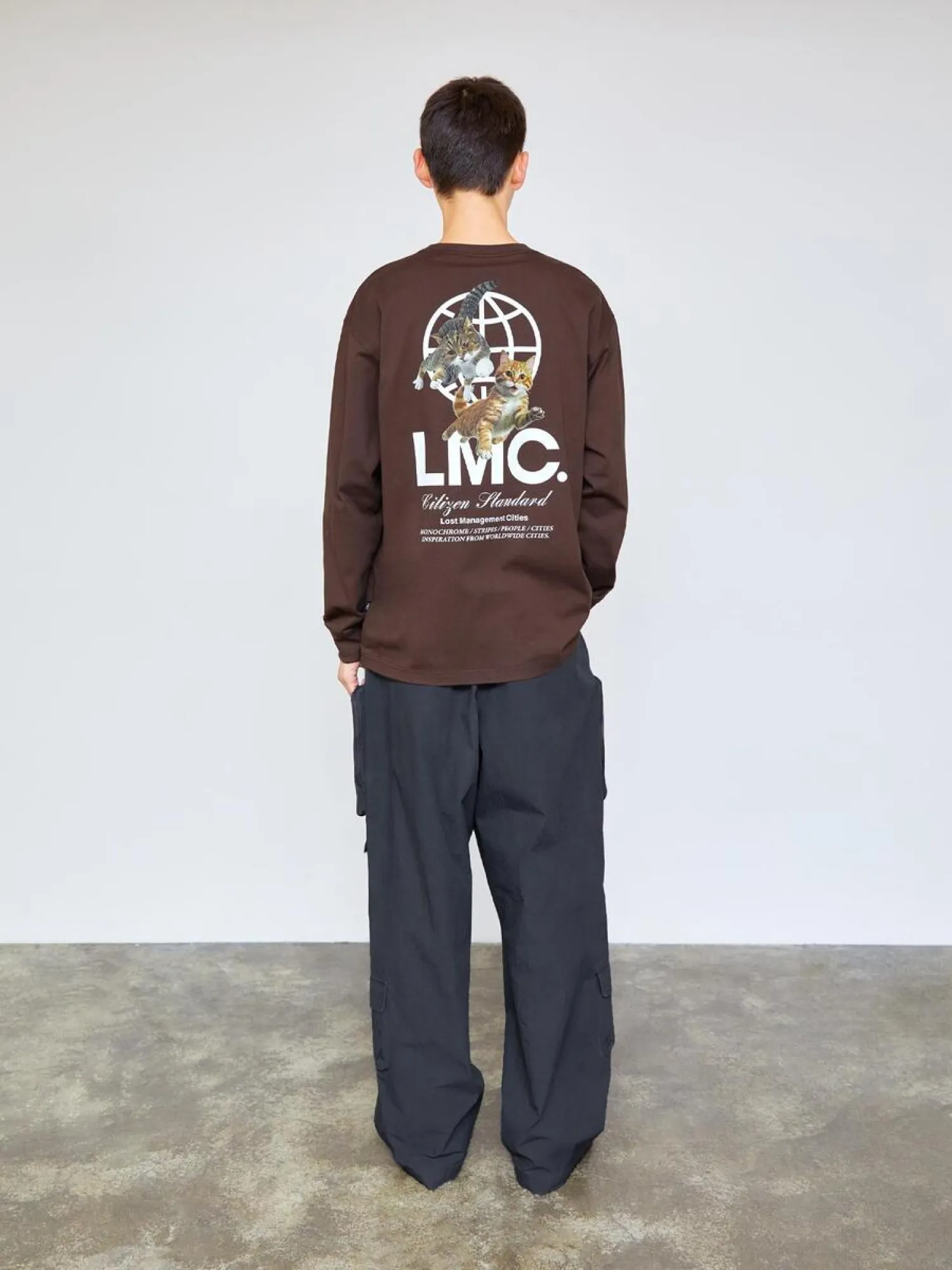 Лонгслив LMC Flying Cats Long Slv Tee Brown