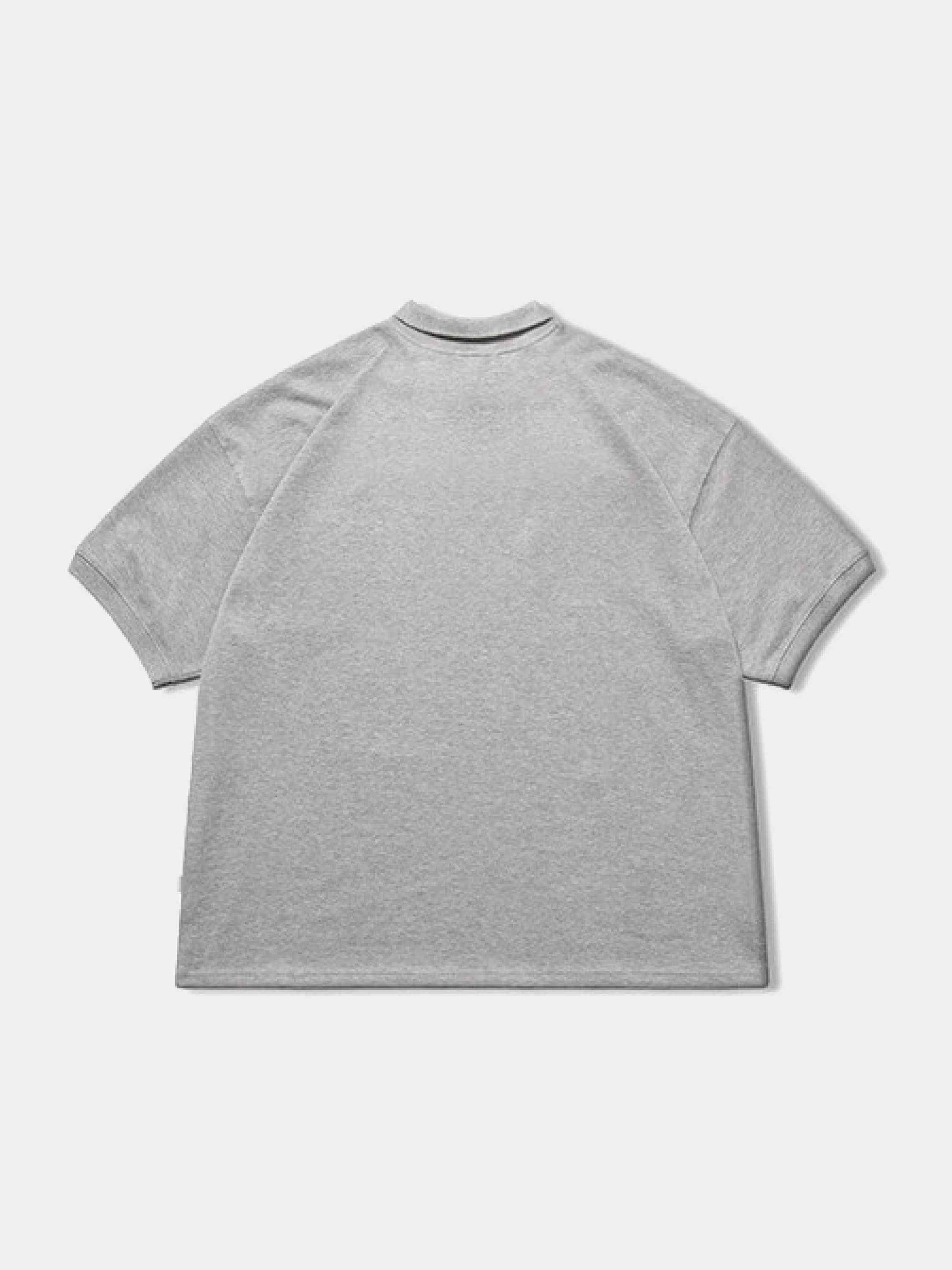 Футболка ANGLAN Pocket Wing Collar Half Tee Grey