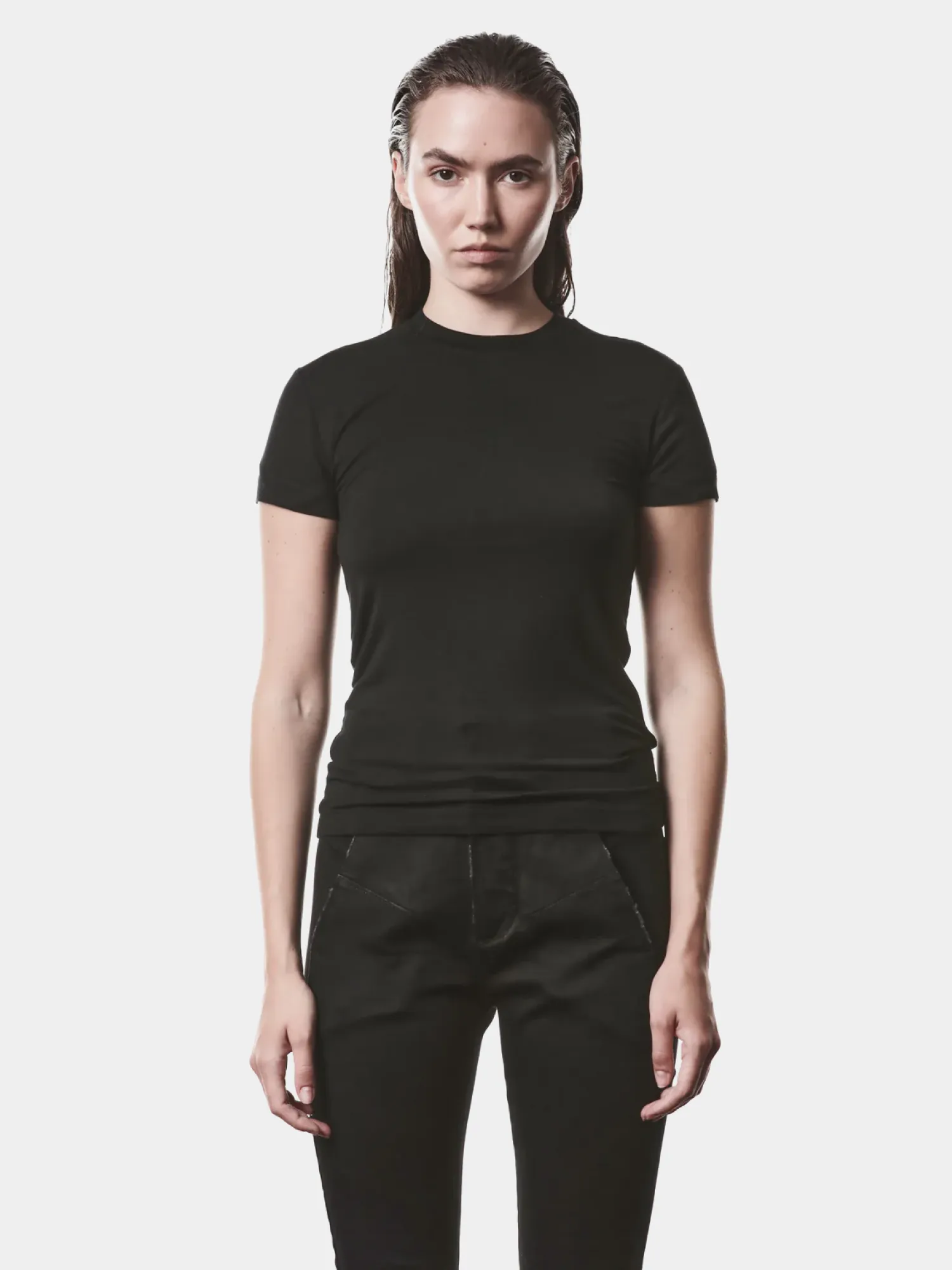 Женская футболка thom/krom W TS 621 Black