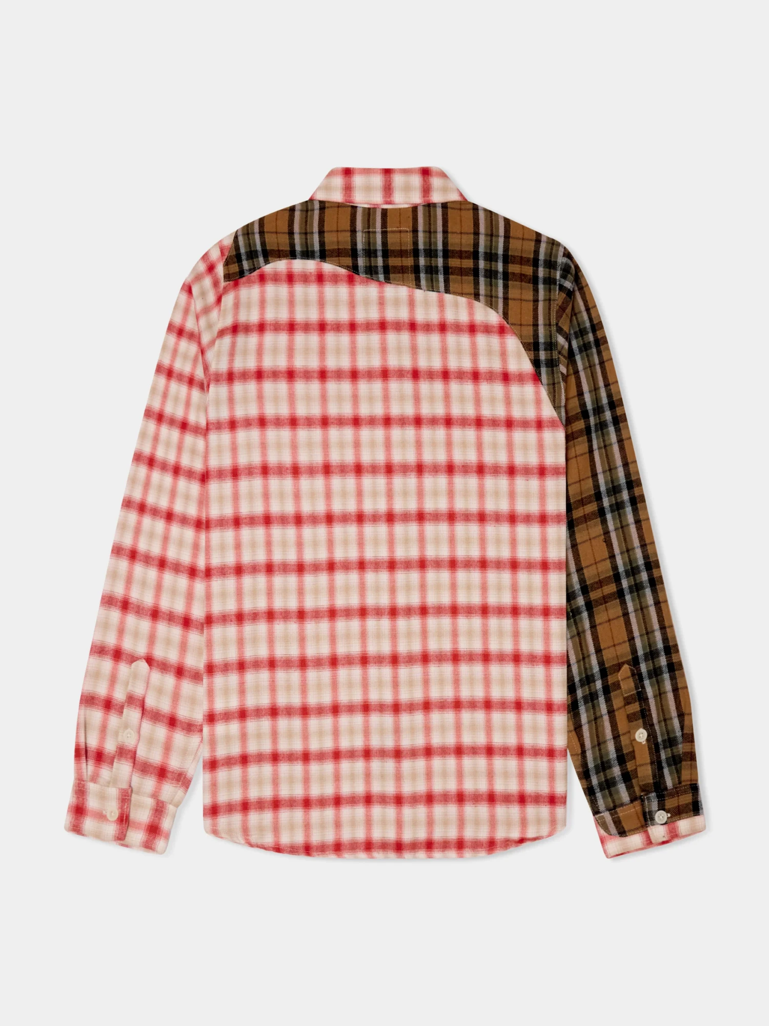 Рубашка KidSuper Patchwork Face Flannel Shirt Red
