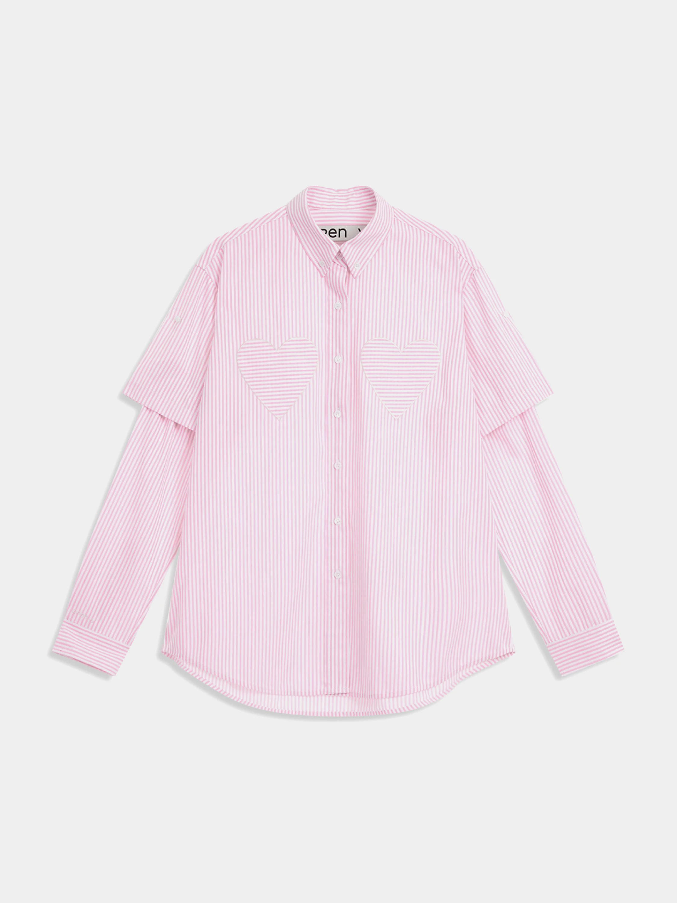 Рубашка OPEN YY Sleeve Protector Shirt Pink