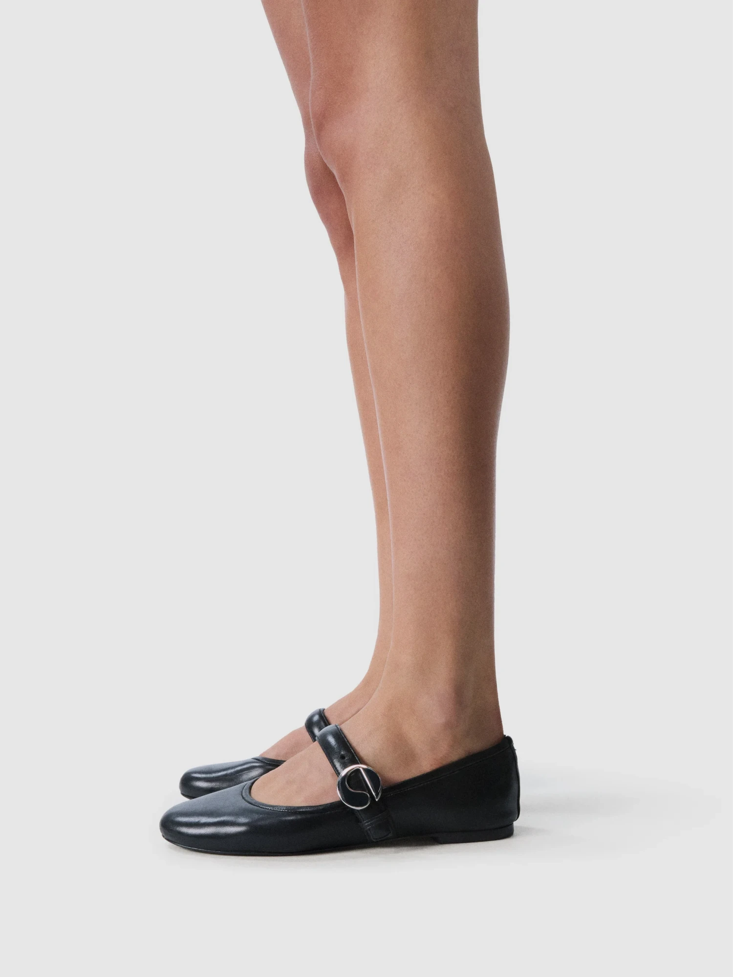 Женские Балетки Coperni Ballerina Belt Flat Black