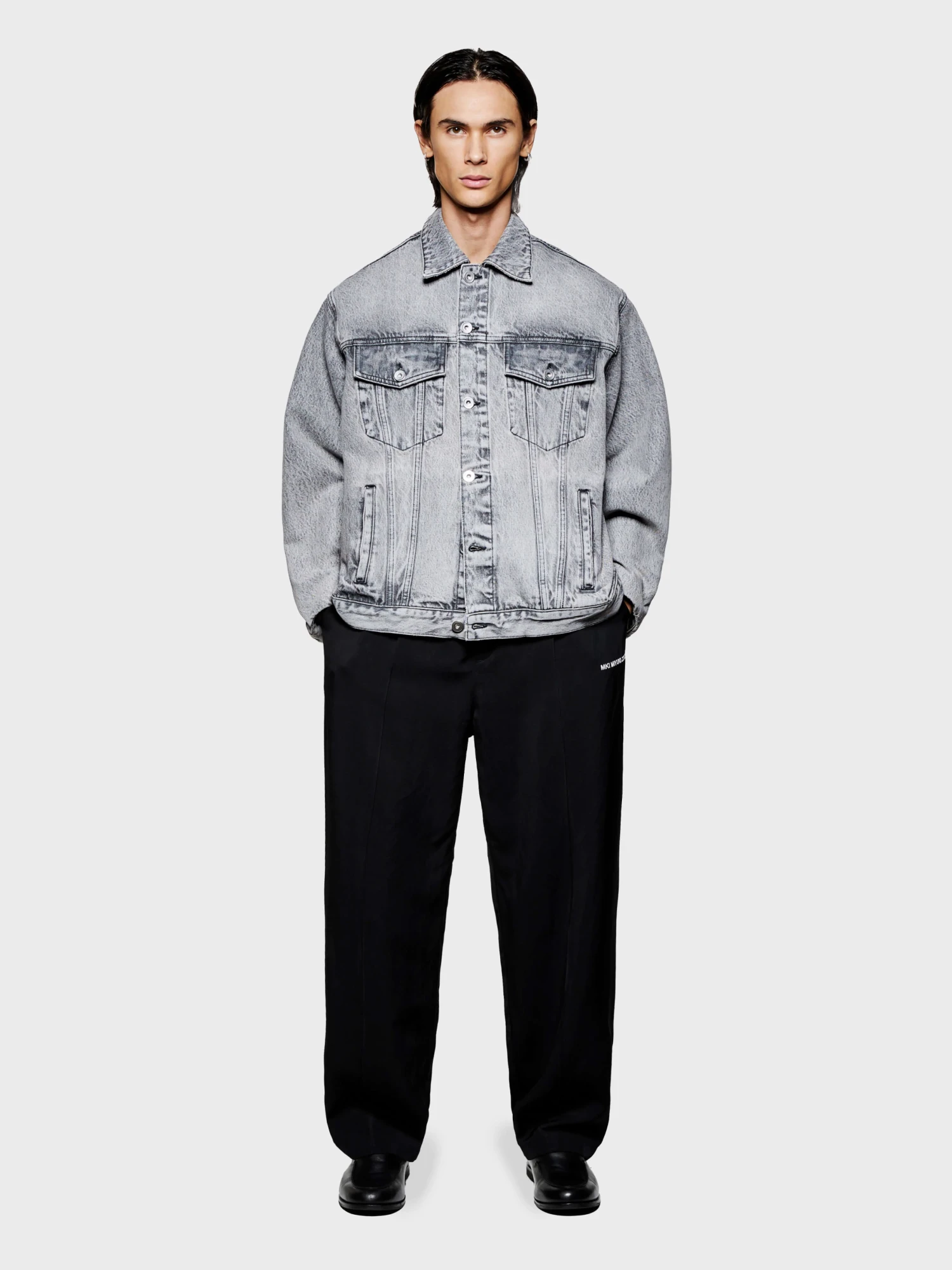 Джинсовая куртка MKI MIYUKI ZOKU Denim Trucker Washed Black