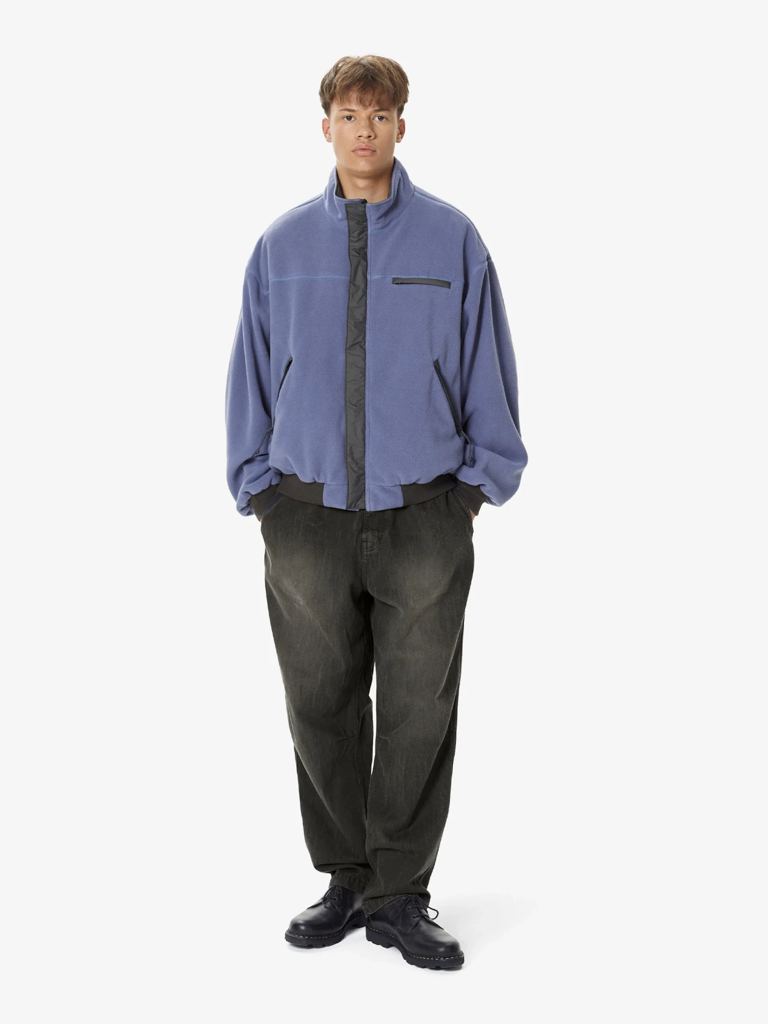 Двусторонняя Флисовая Куртка thisisneverthat Reversible Warm Up Grey