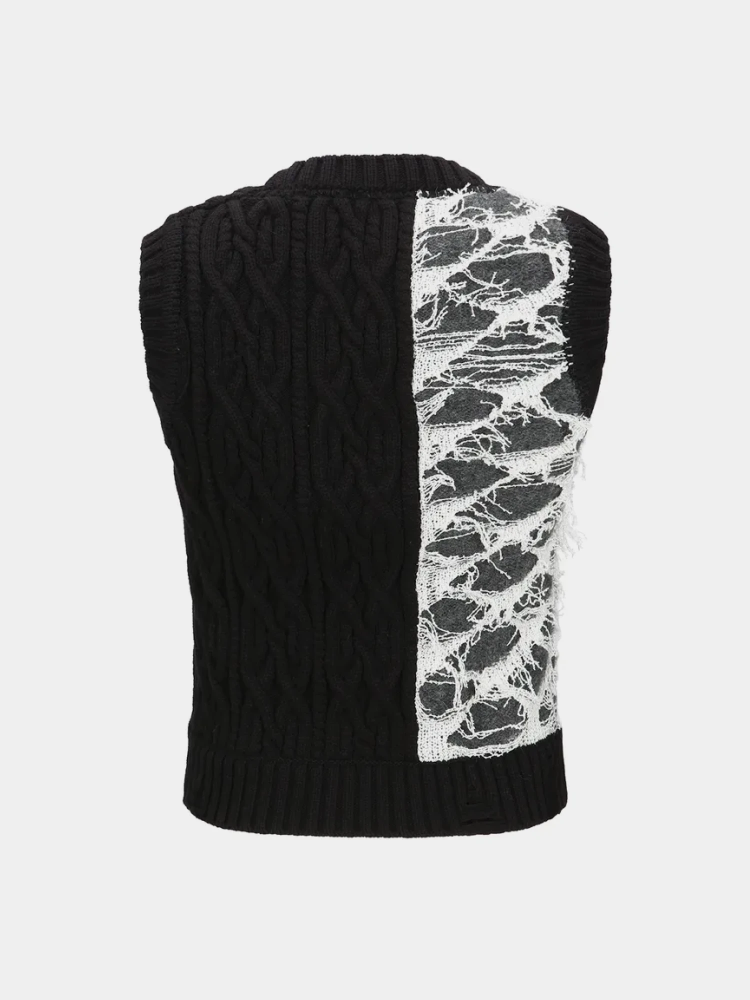 Женский жилет Andersson Bell Boucle Cable Patchwork Grey