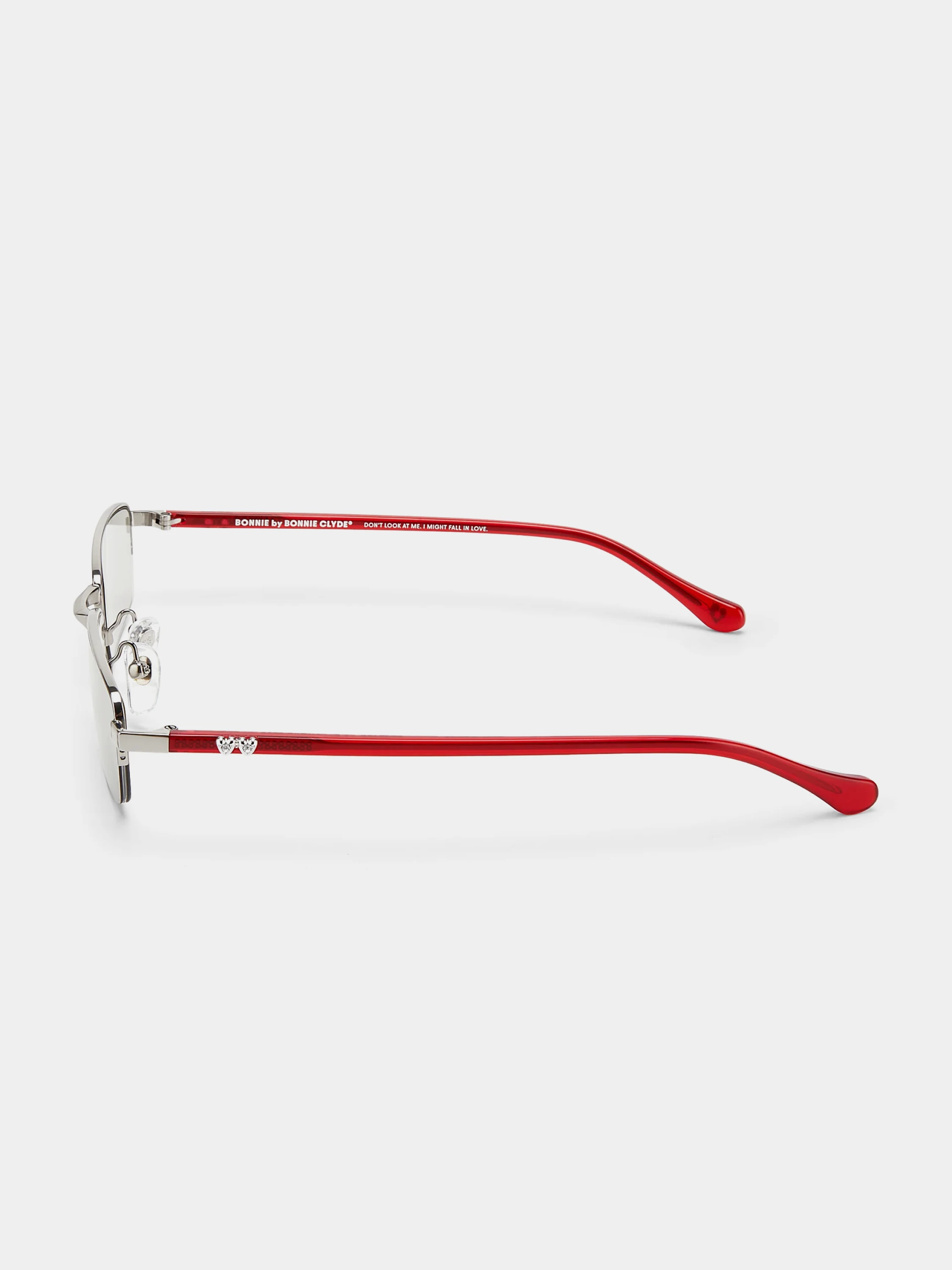 Очки Bonnie Clyde Lucky Star Red Silver & Grey Tint