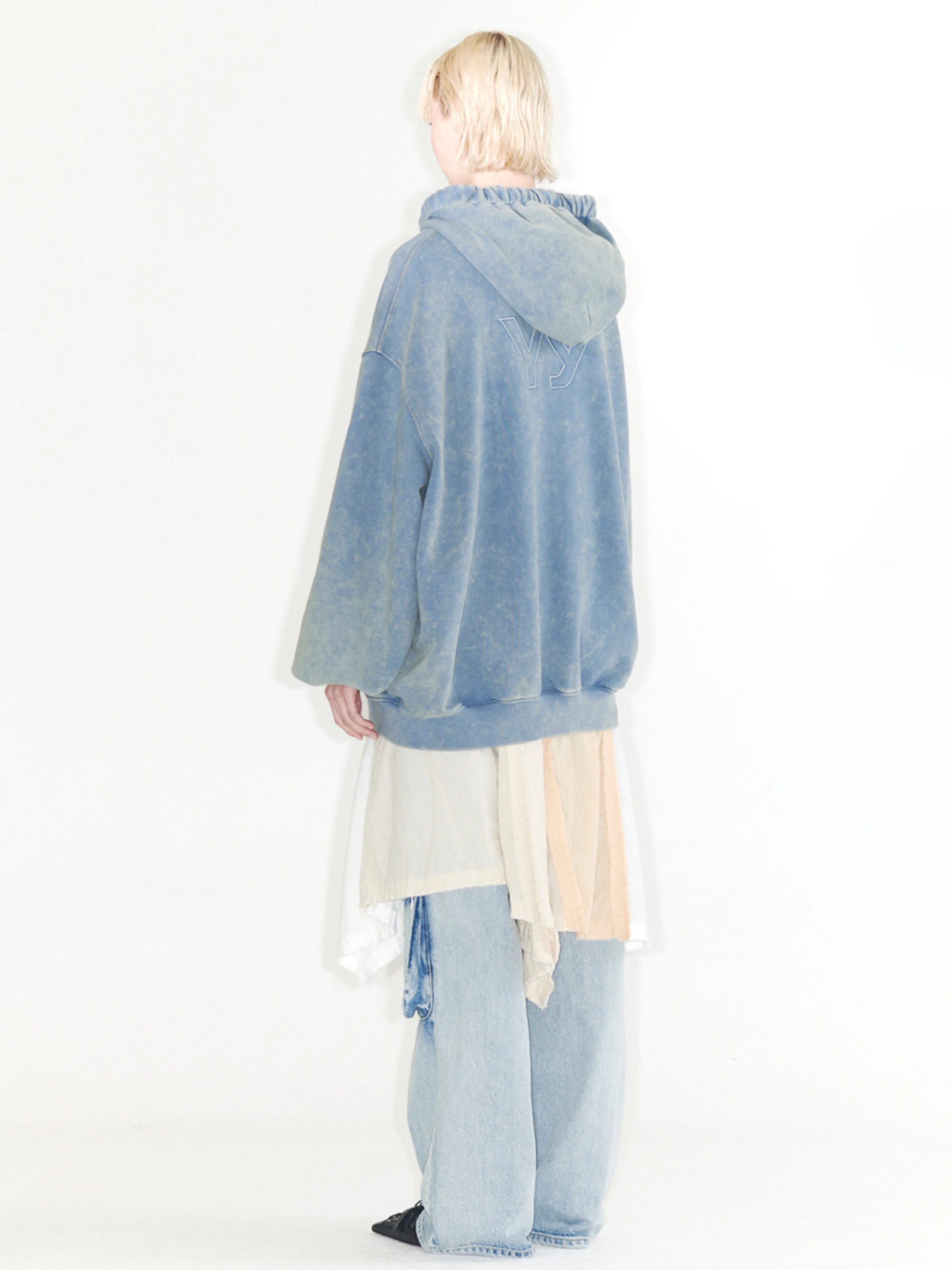 Худи OPEN YY Wide Box Hoodie Blue