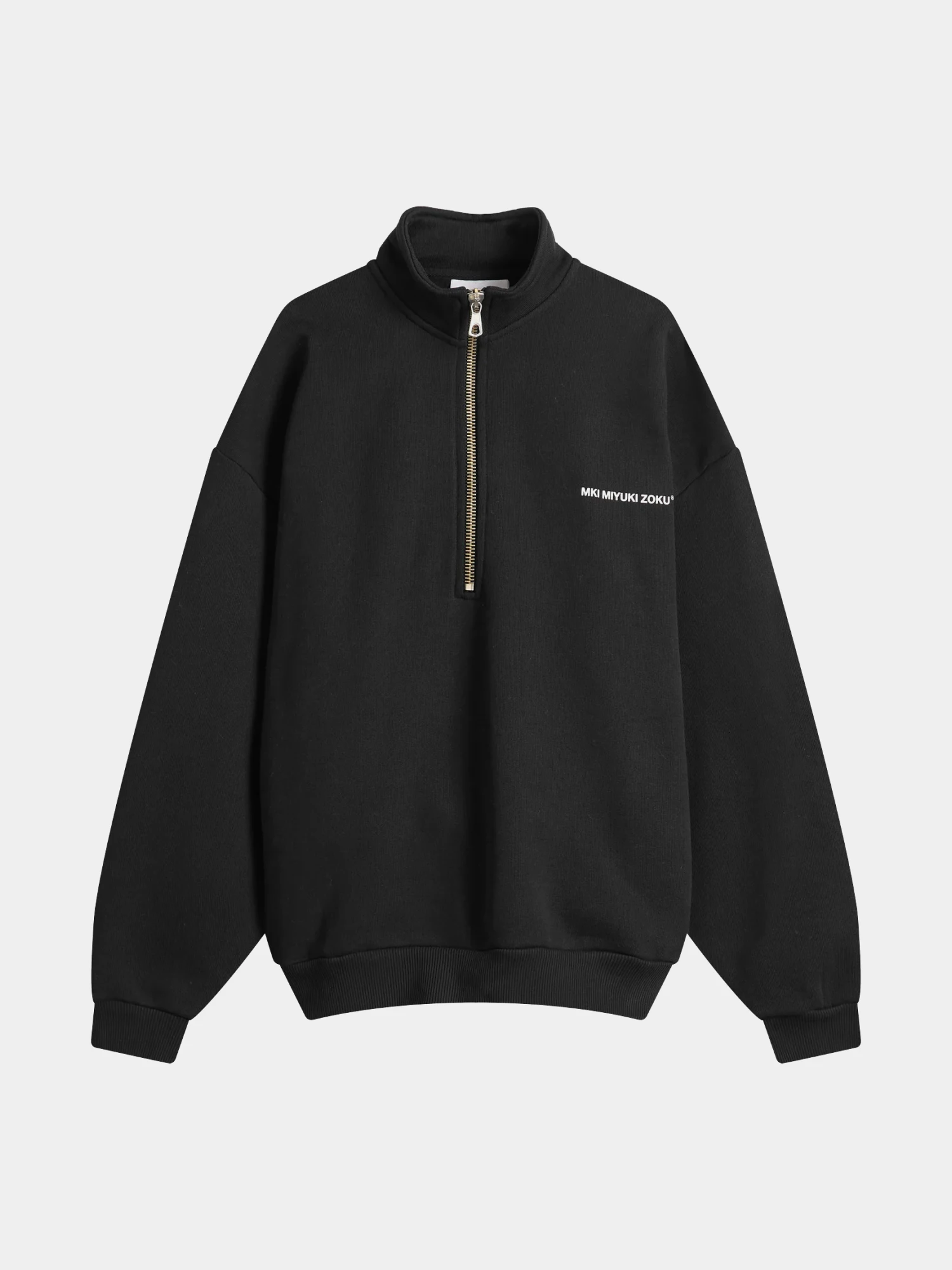 Халф-зип MKI MIYUKI ZOKU Uniform Quarter Zip Black