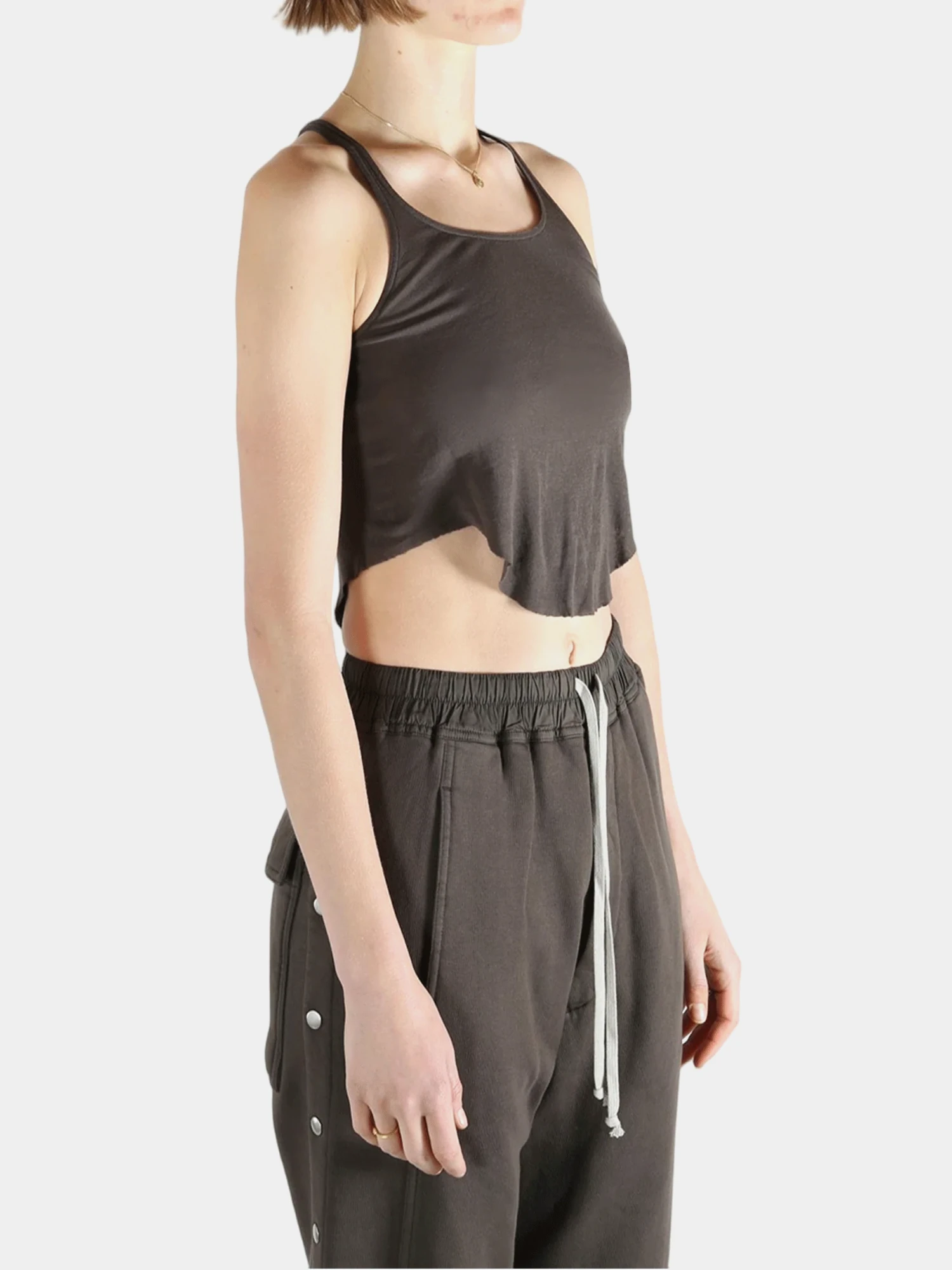 Женский топ RICK OWENS DRKSHDW Temple Basic Cropped Dark Dust