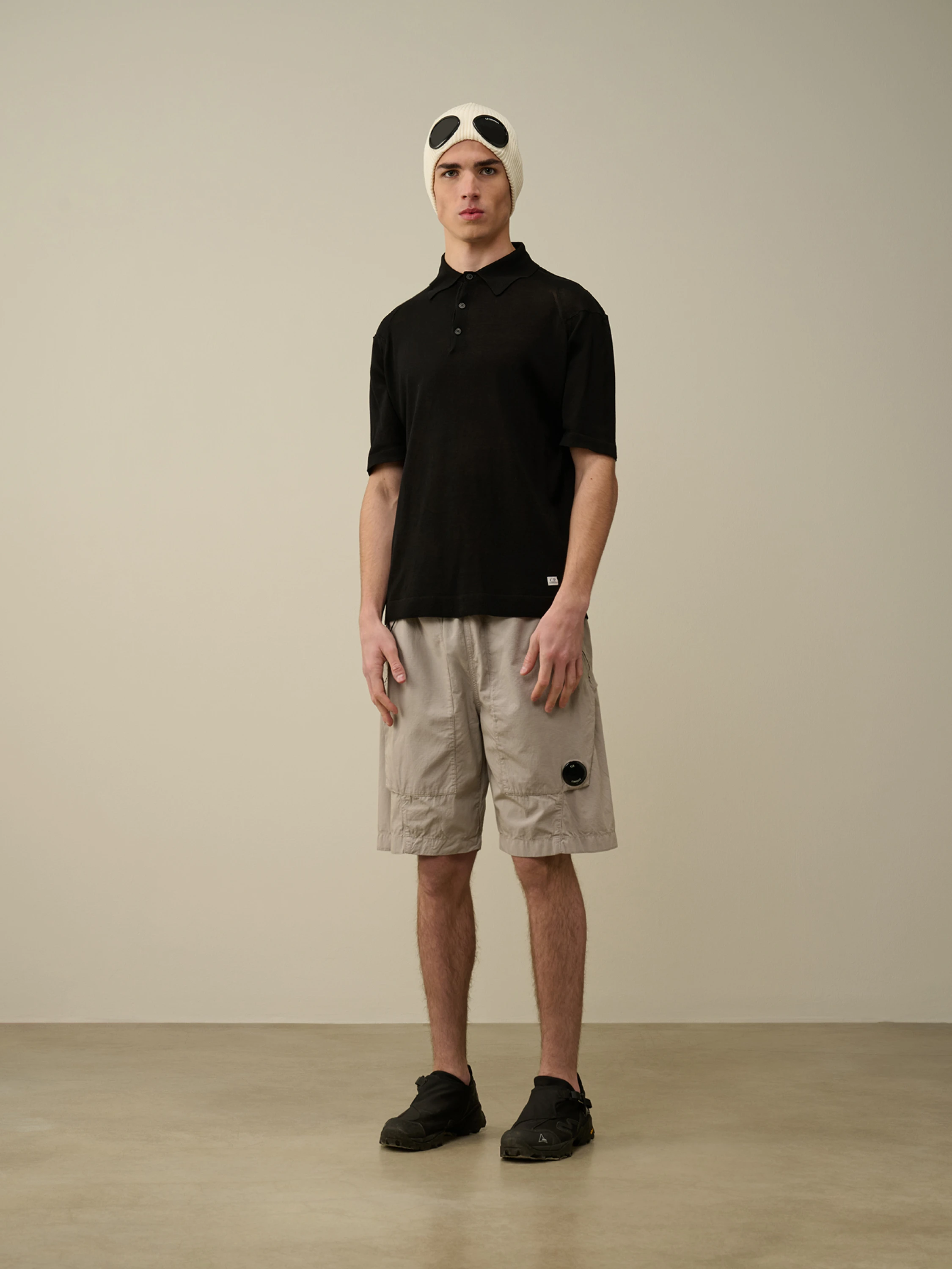 Поло C.P. Company Filo Di Scozia Knitted Black