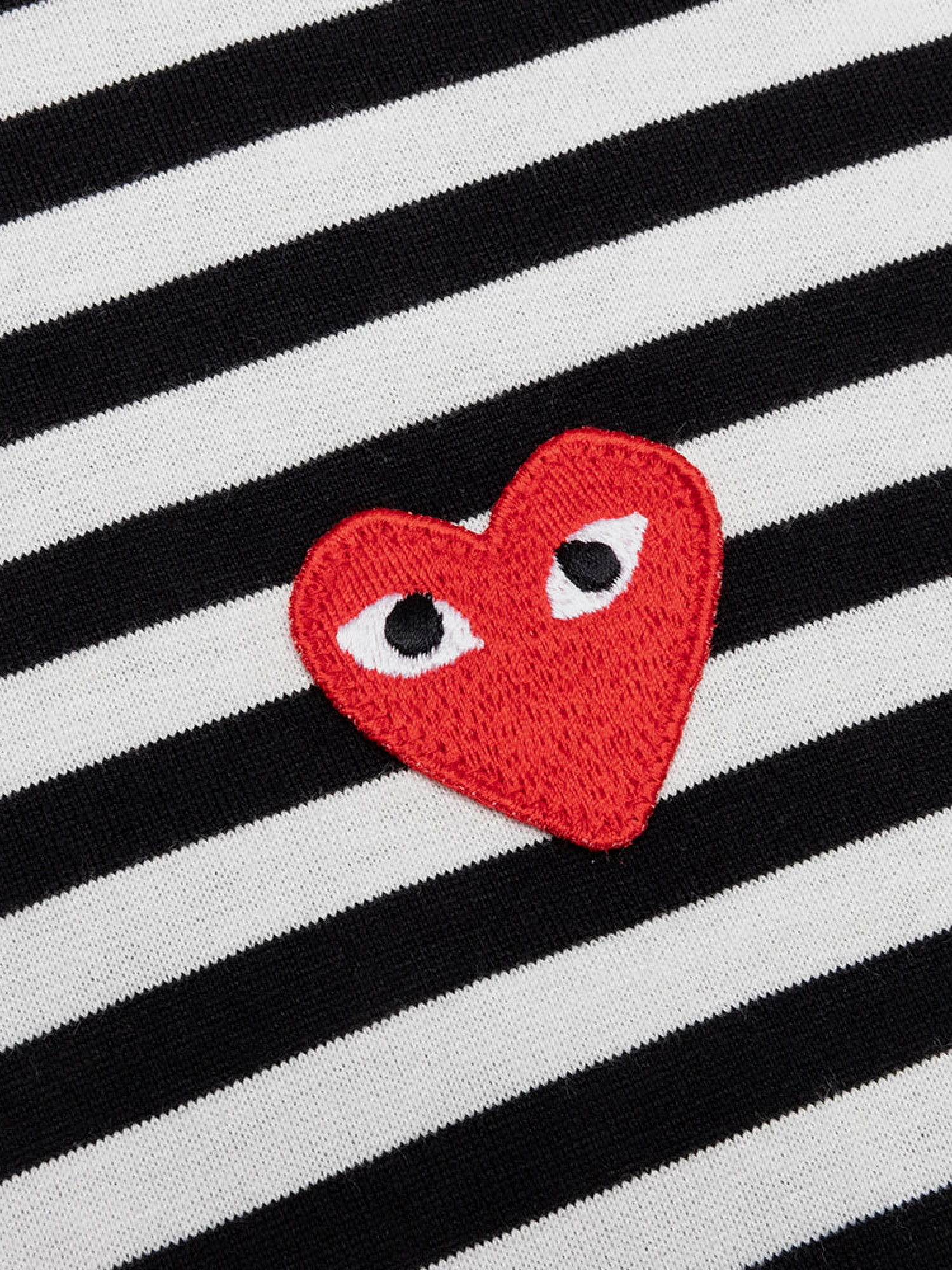 Лонгслив Comme des Garçons PLAY Striped Black