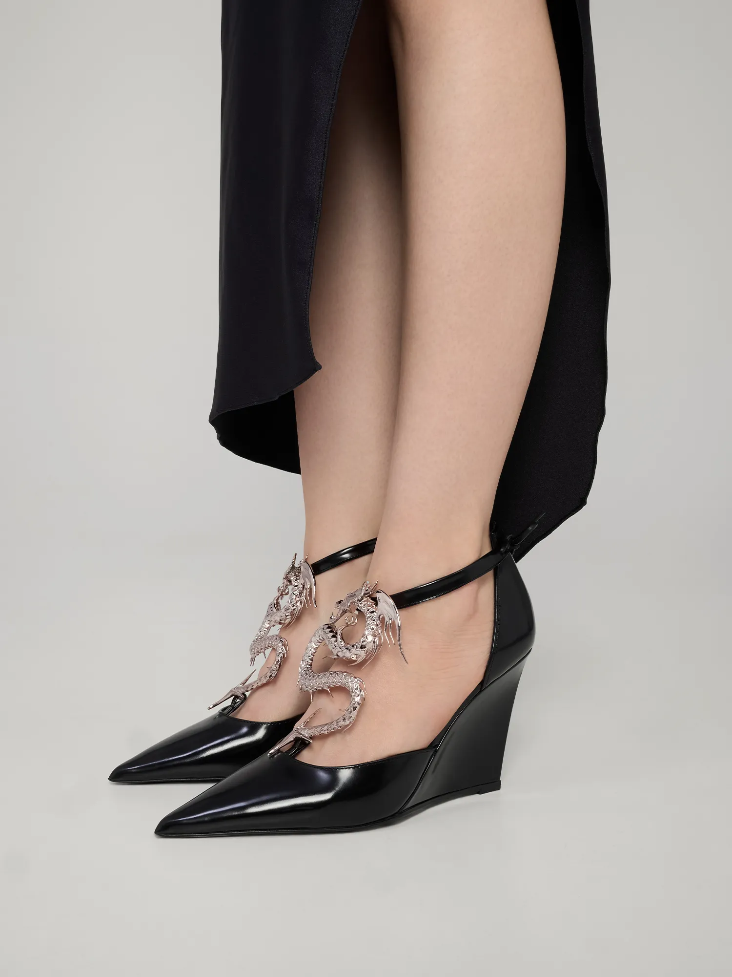 Женские туфли Coperni Dragon Wedge Pump Black