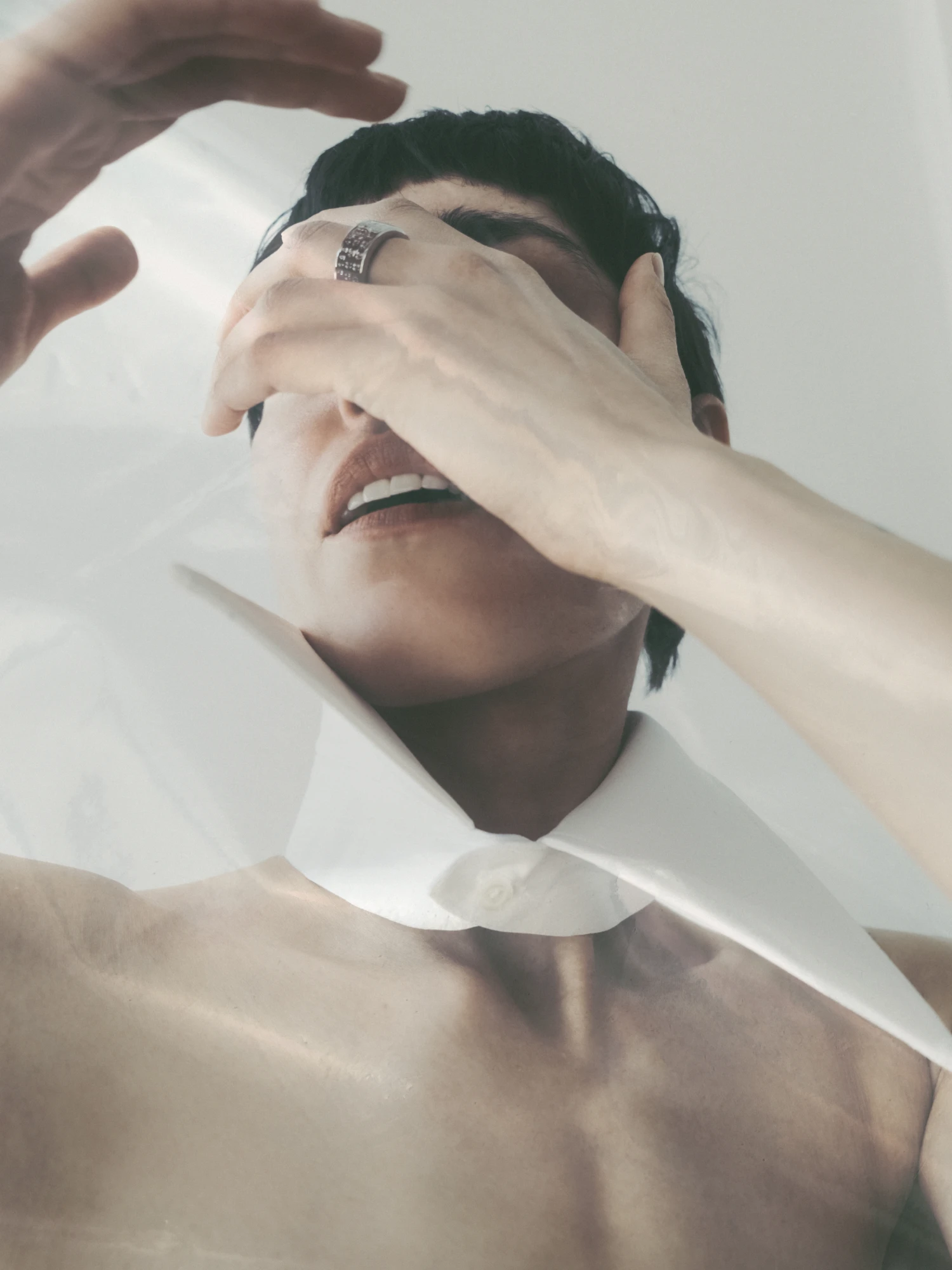 Кольцо MM6 Maison Margiela Minimal Numeric Cuff Ring
