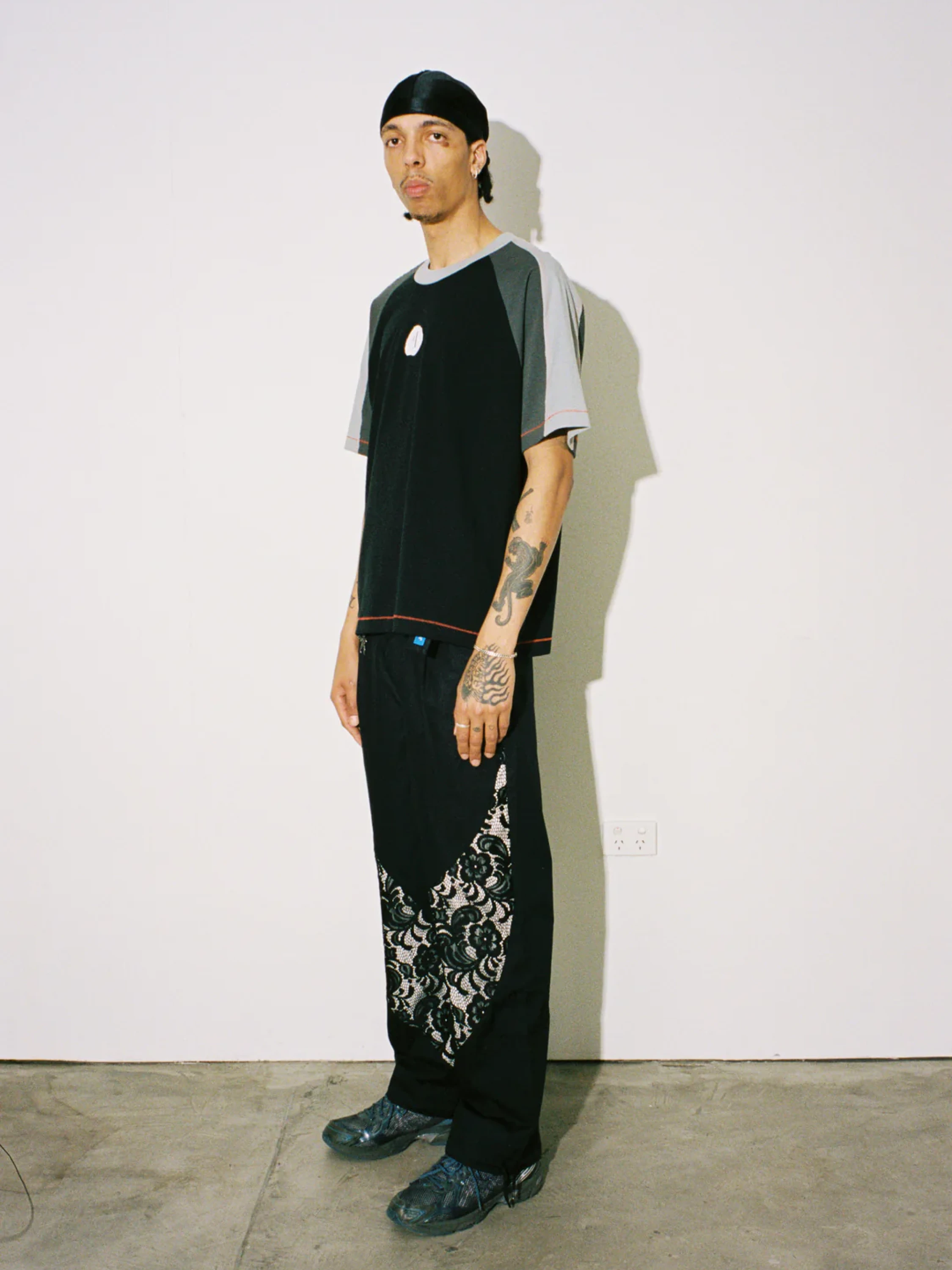 Футболка Jungles Jungles Double Layer Sleeve Black Grey