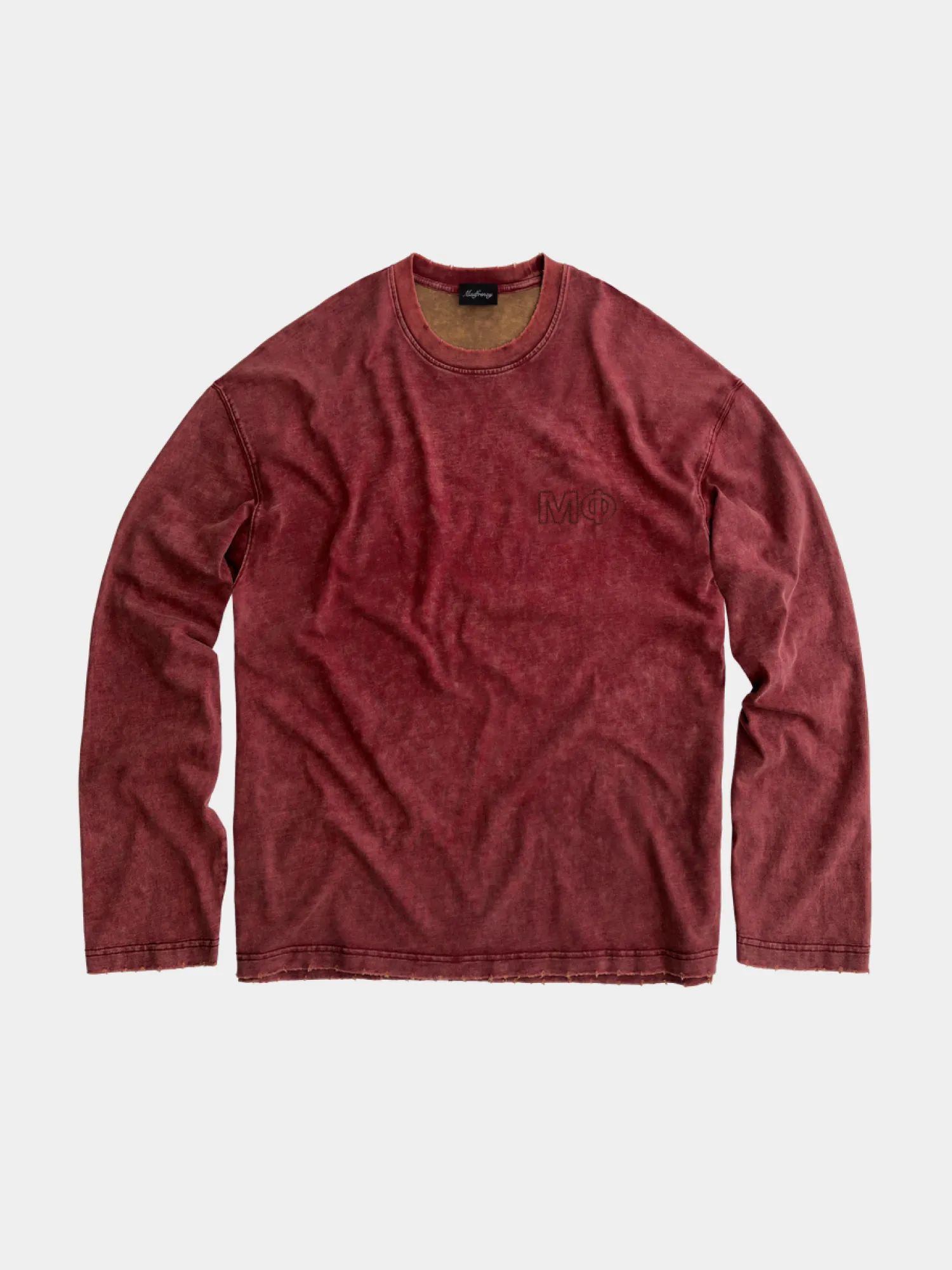Лонгслив MADFRENZY Sunfaded Burgundy