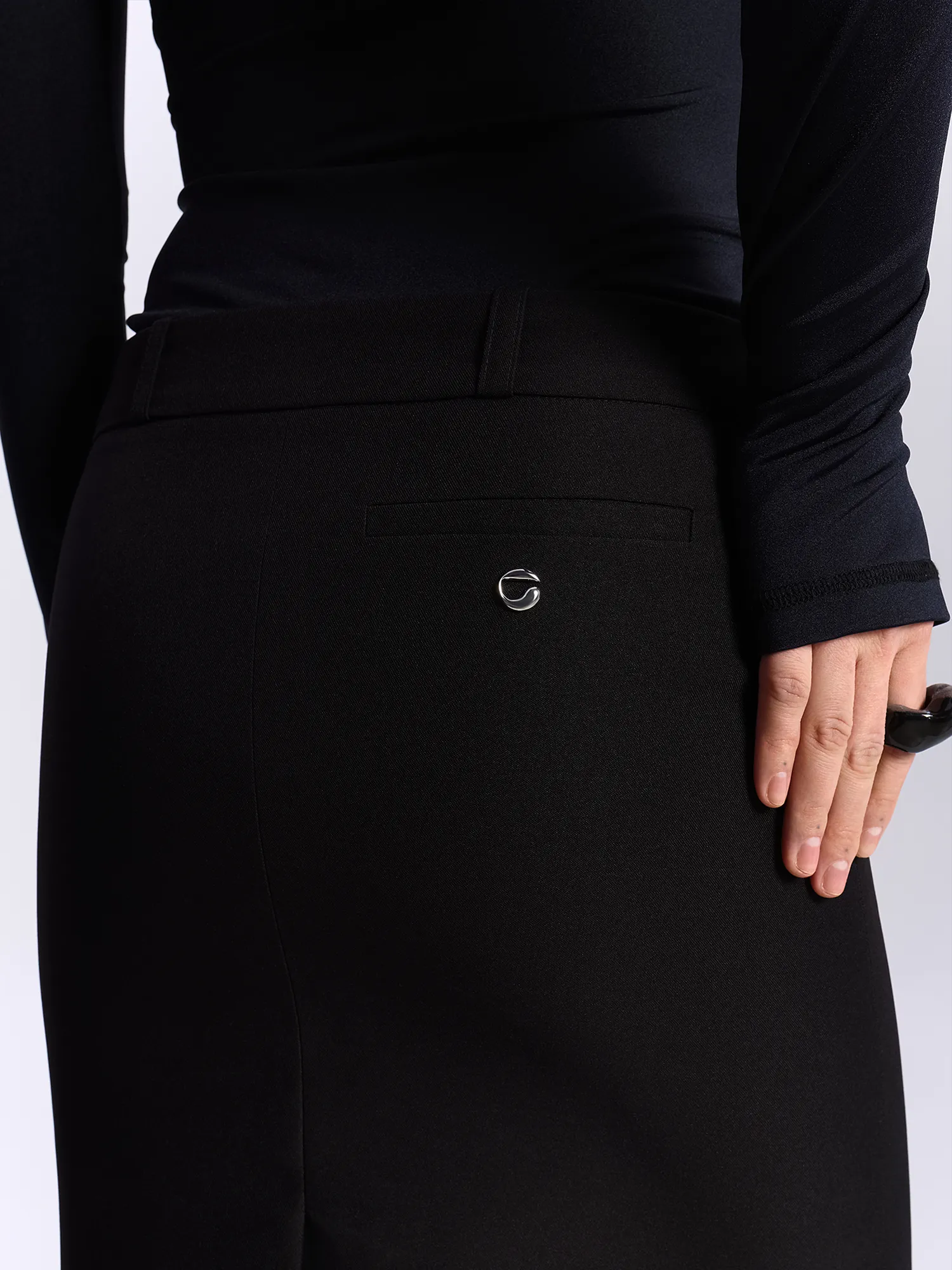 Женское платье Coperni Hybrid Tailored Dress Black