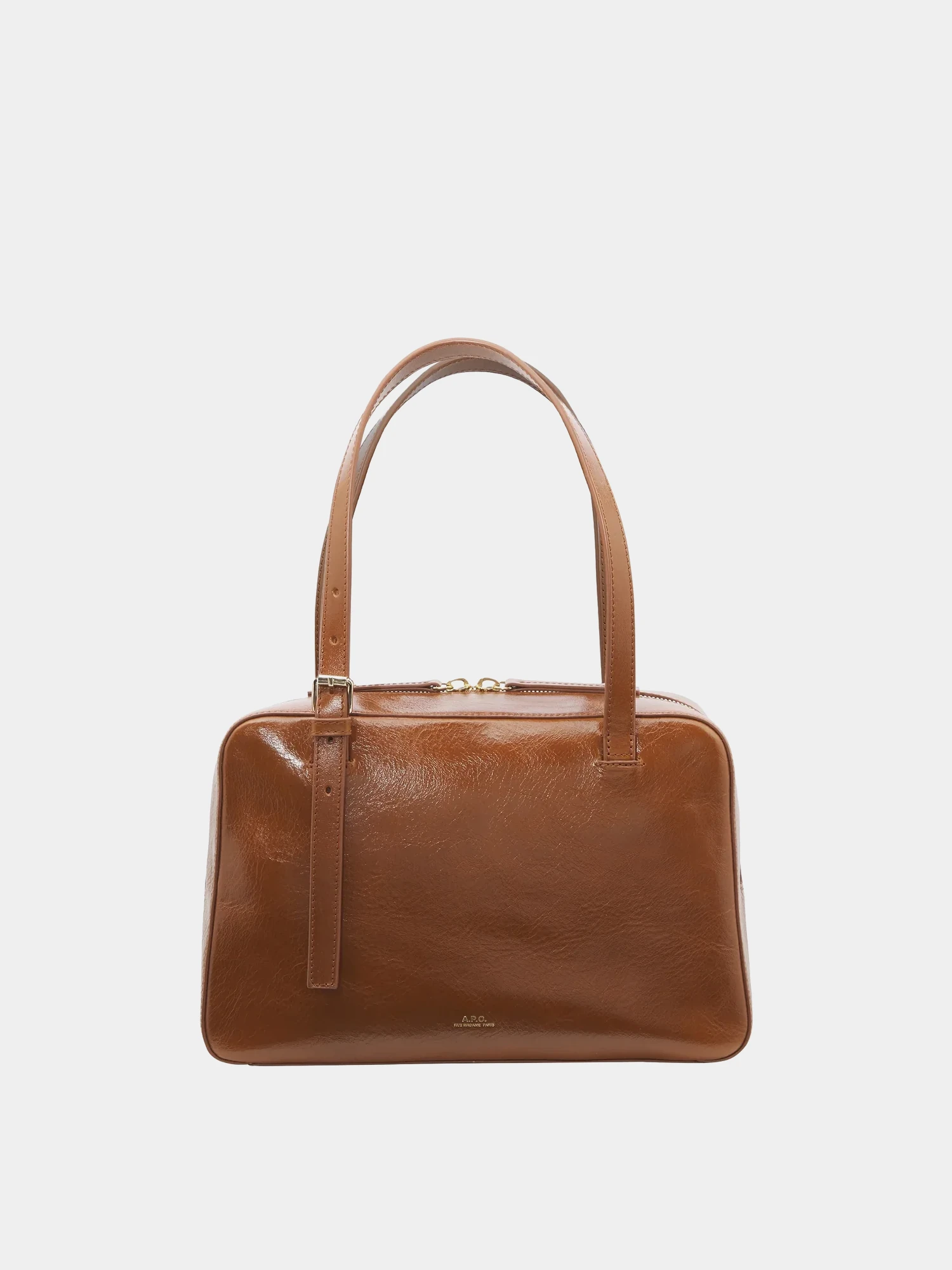 Сумка A.P.C. Virginie Box Crinkled Leather Brown