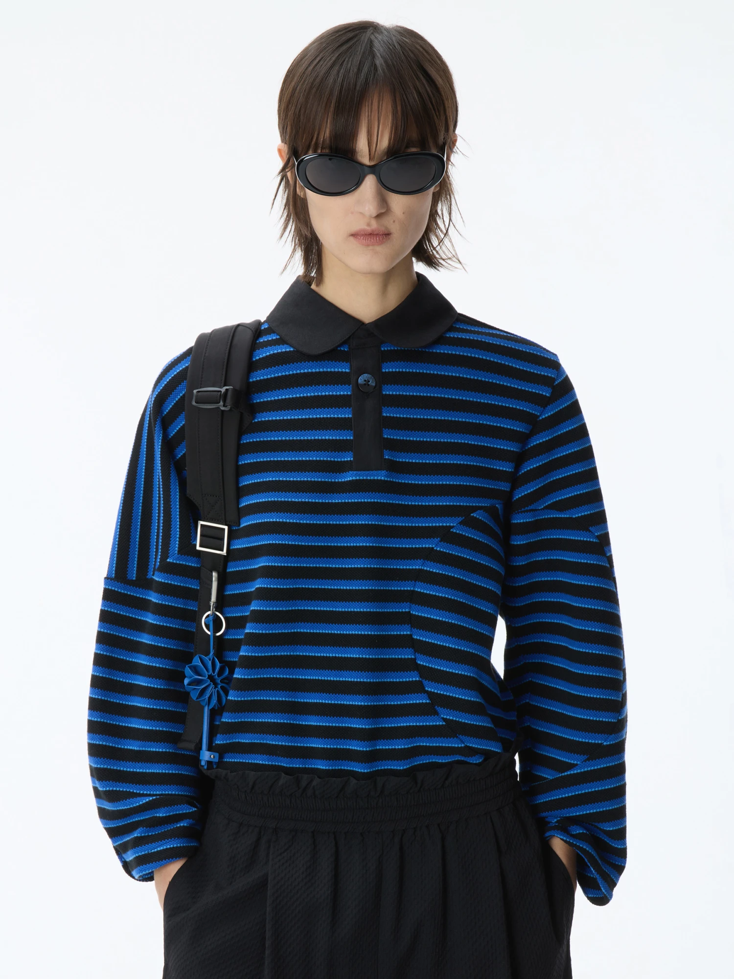 Поло ADERERROR Product. 29 Black/Blue