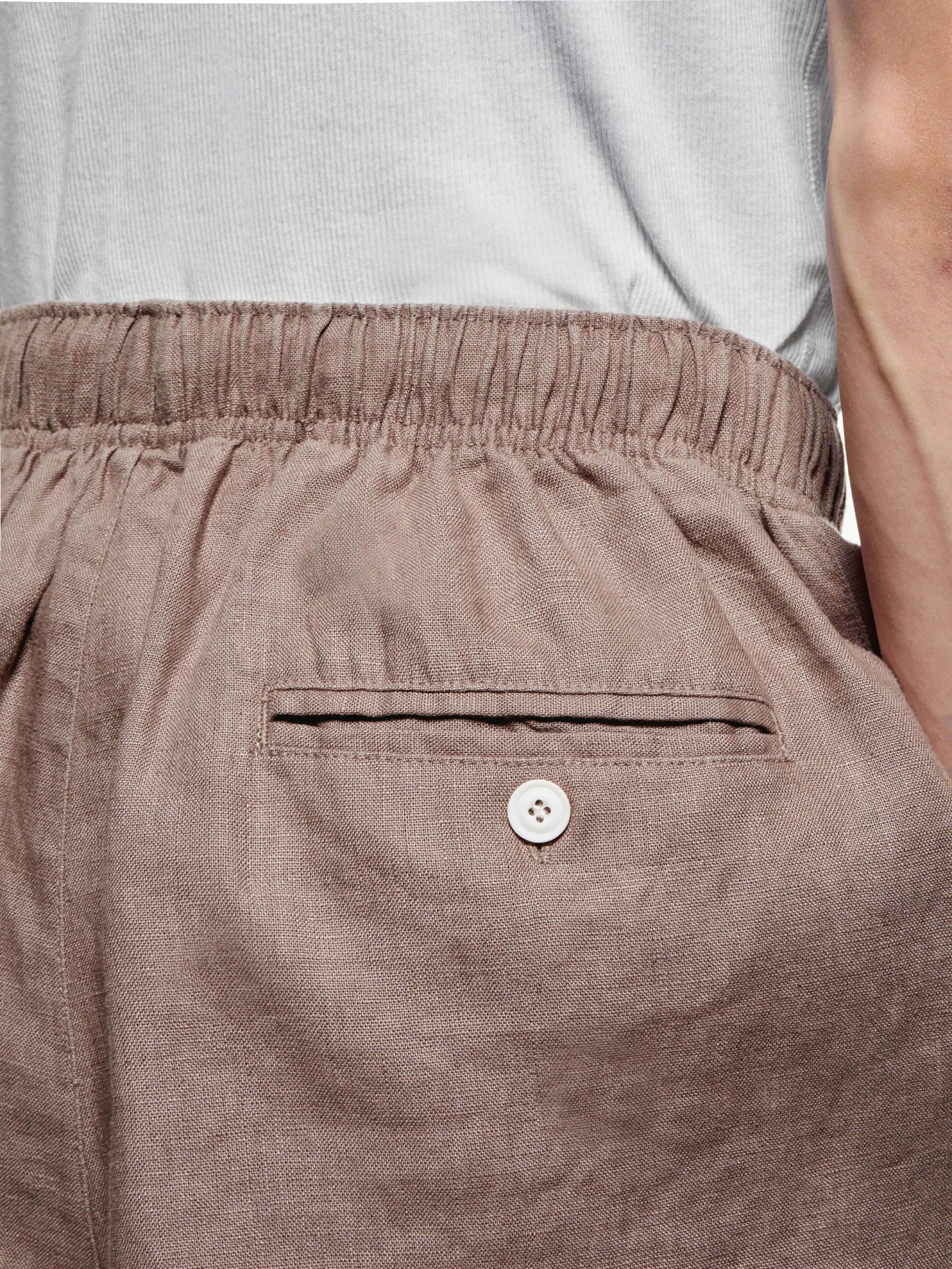 Брюки MKI MIYUKI ZOKU Linen Wide Leg Mushroom