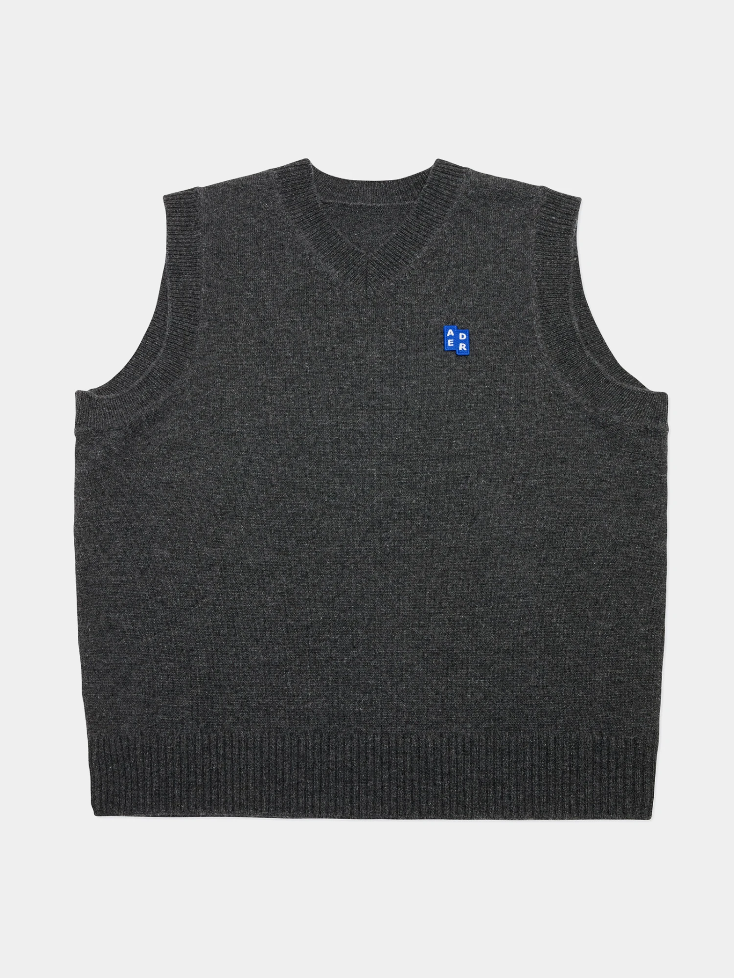 Жилет ADERERROR Sig BL Tag Knit Vest 01 Charcoal