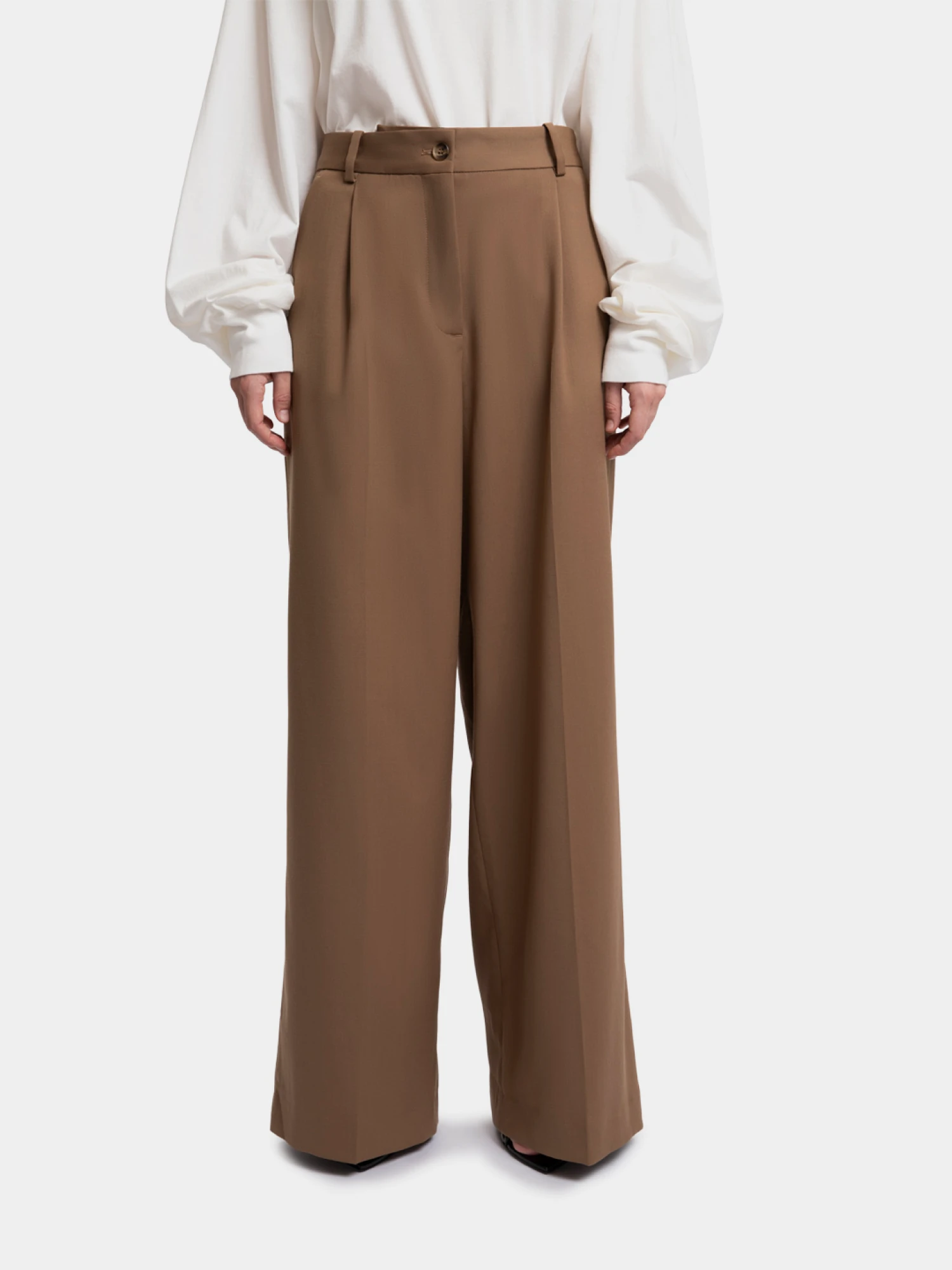 Женские брюки Han Kjøbenhavn Boxy Suit Trousers Light Brown