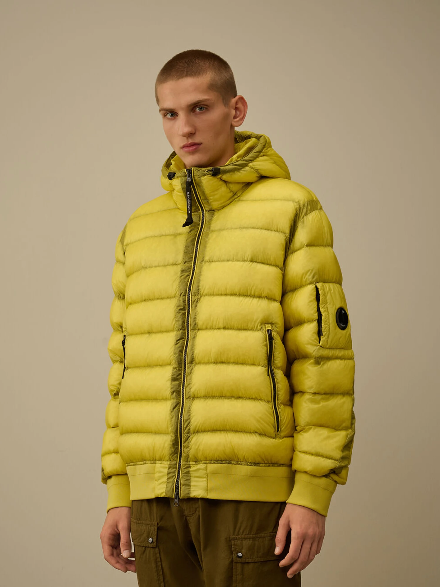 Пуховик C.P. Company D.D. Shell Hooded Down Green Sheen