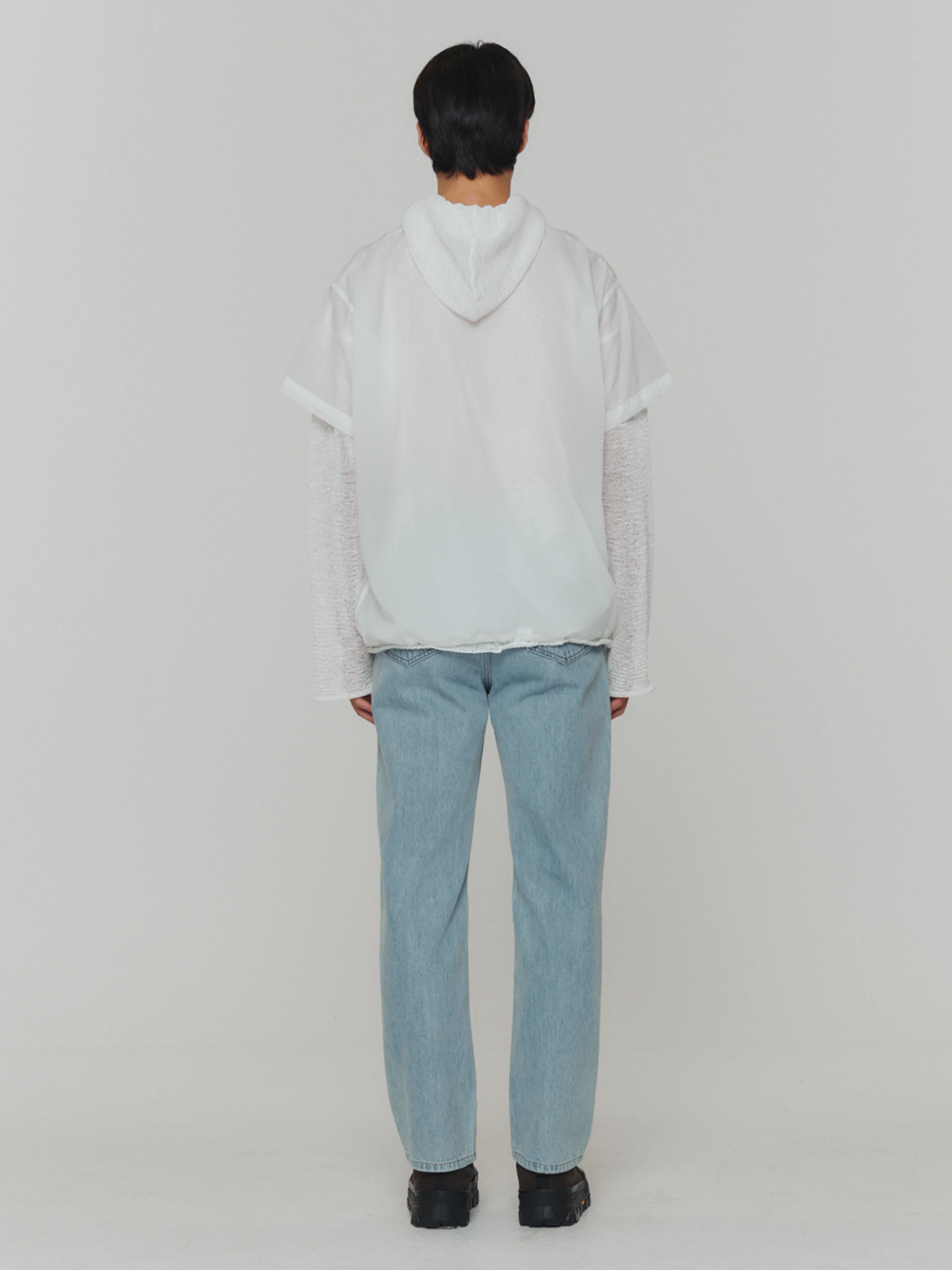 Джинсы AMOMENTO Men's Straight Fit Denim Light Blue