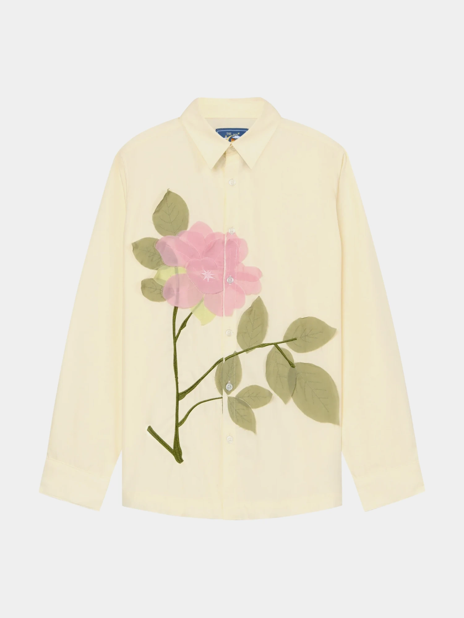 Рубашка KidSuper Flower Applique Button Up White