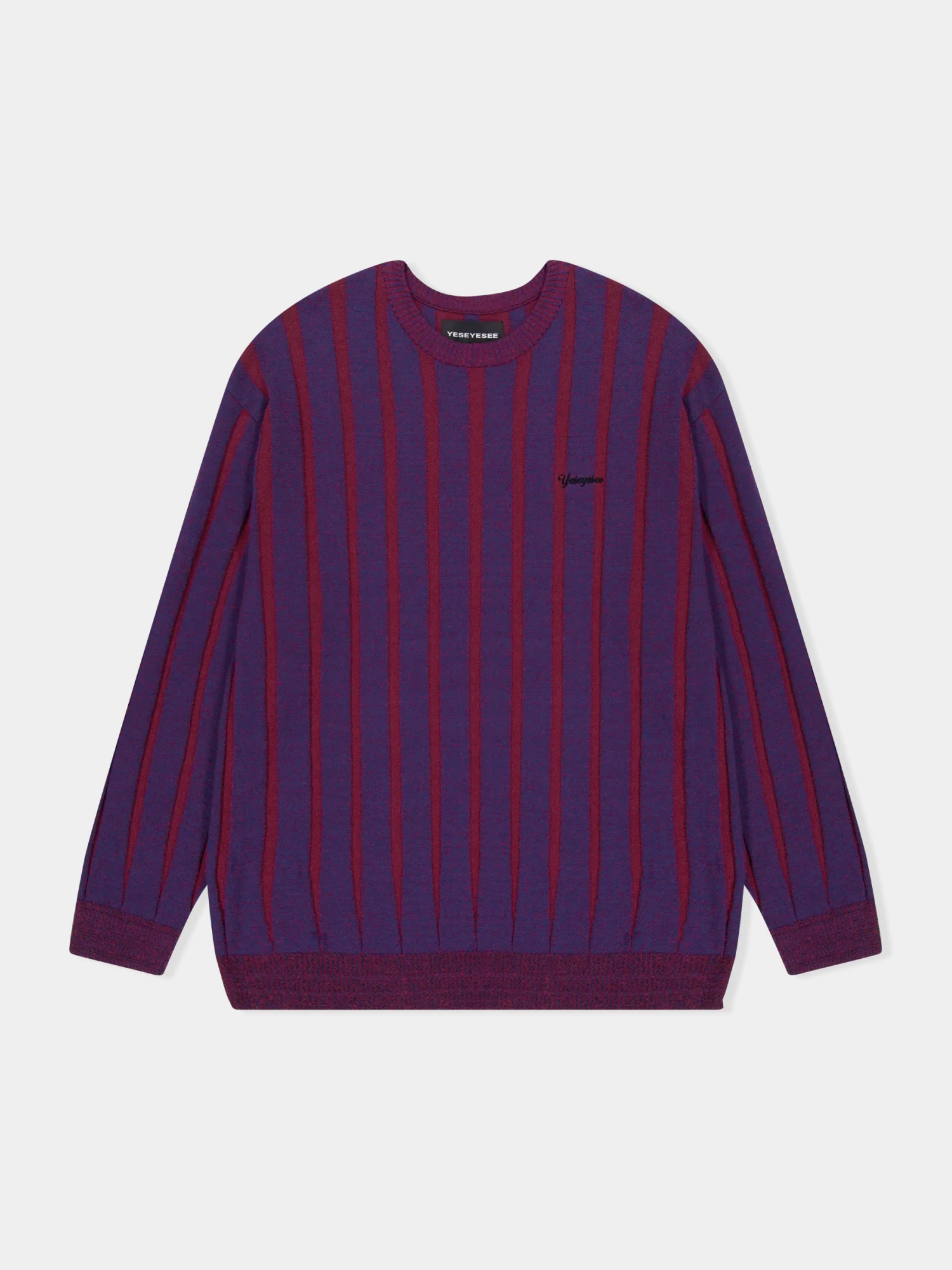 Свитер YESEYESEE Stipe Knit Pullover Navy
