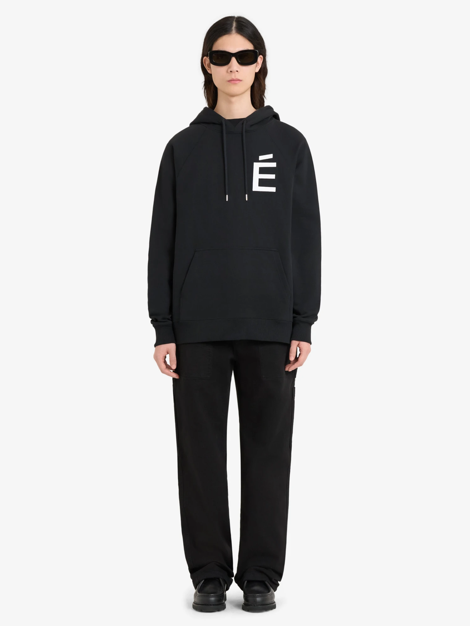 Худи Études Loose Hoodie Big É White Black