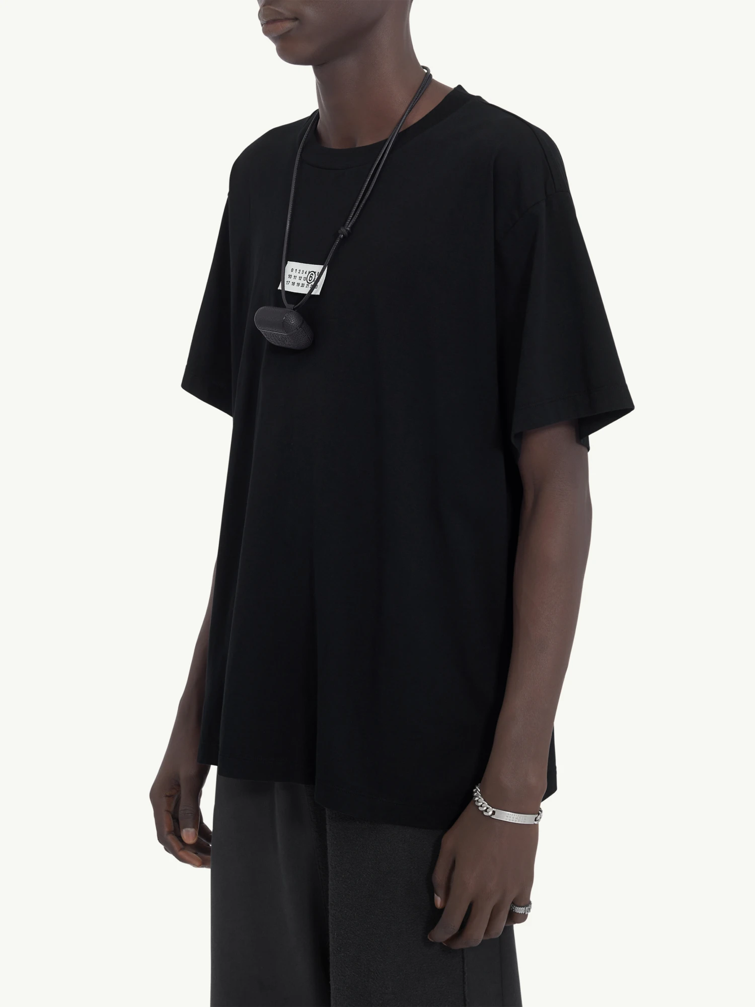 Футболка MM6 Maison Margiela Numeric Cotton Black