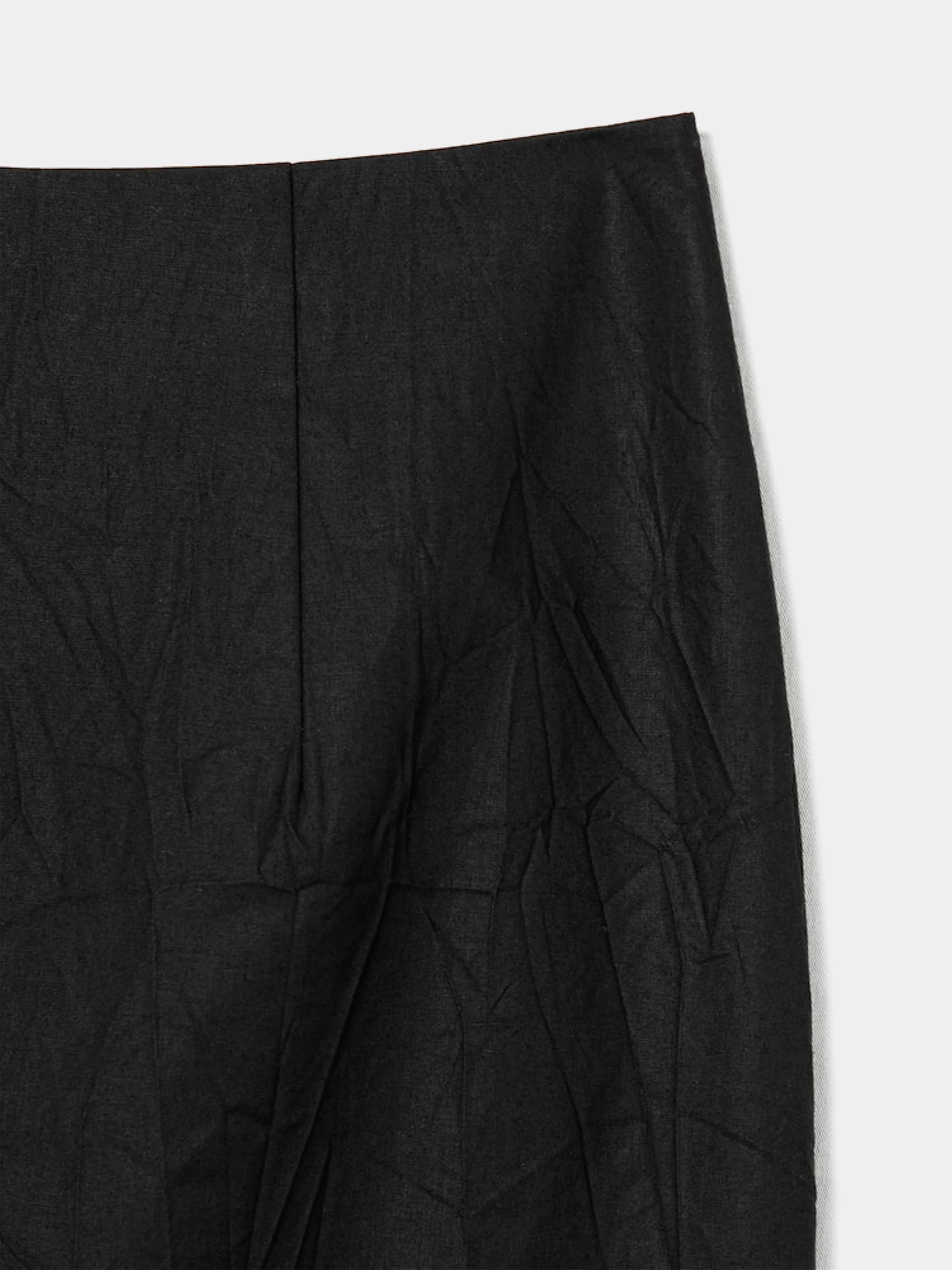 Женская юбка JUUN.J Crinkled Long Slit Skirt Black