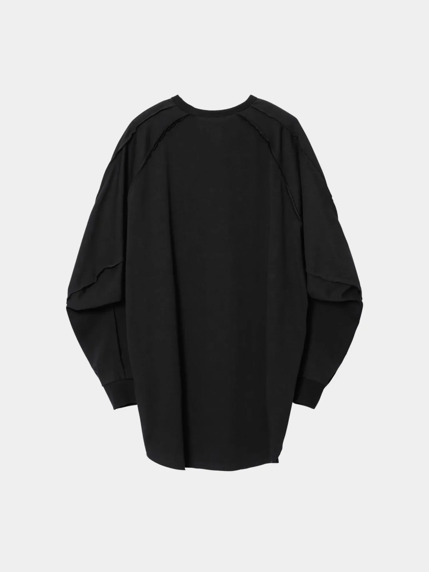 Лонгслив AJOBYAJO Raw Edge Sculpted Black