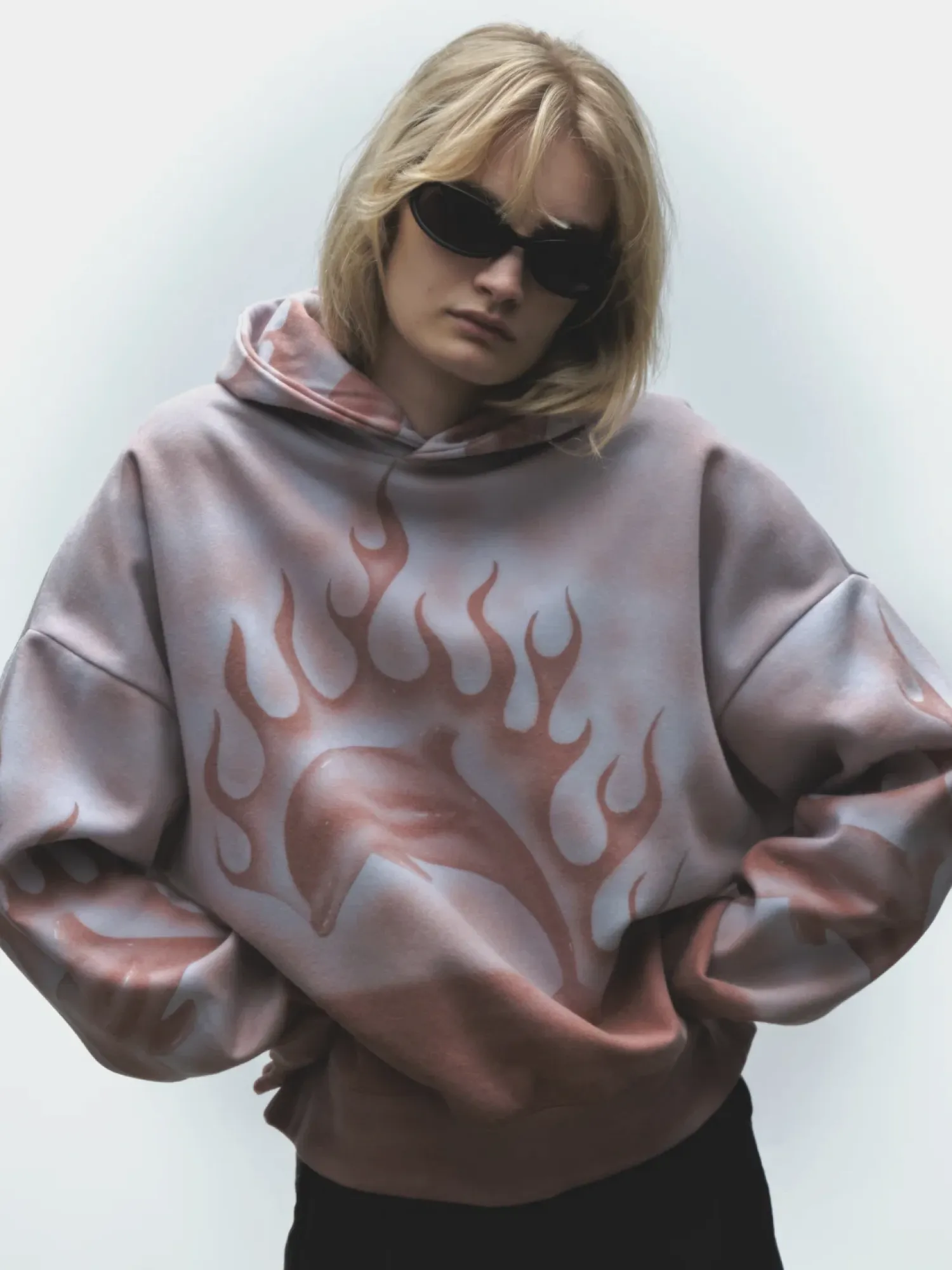 Худи Jungles Jungles Flaming Dolphin Airbrush Pink