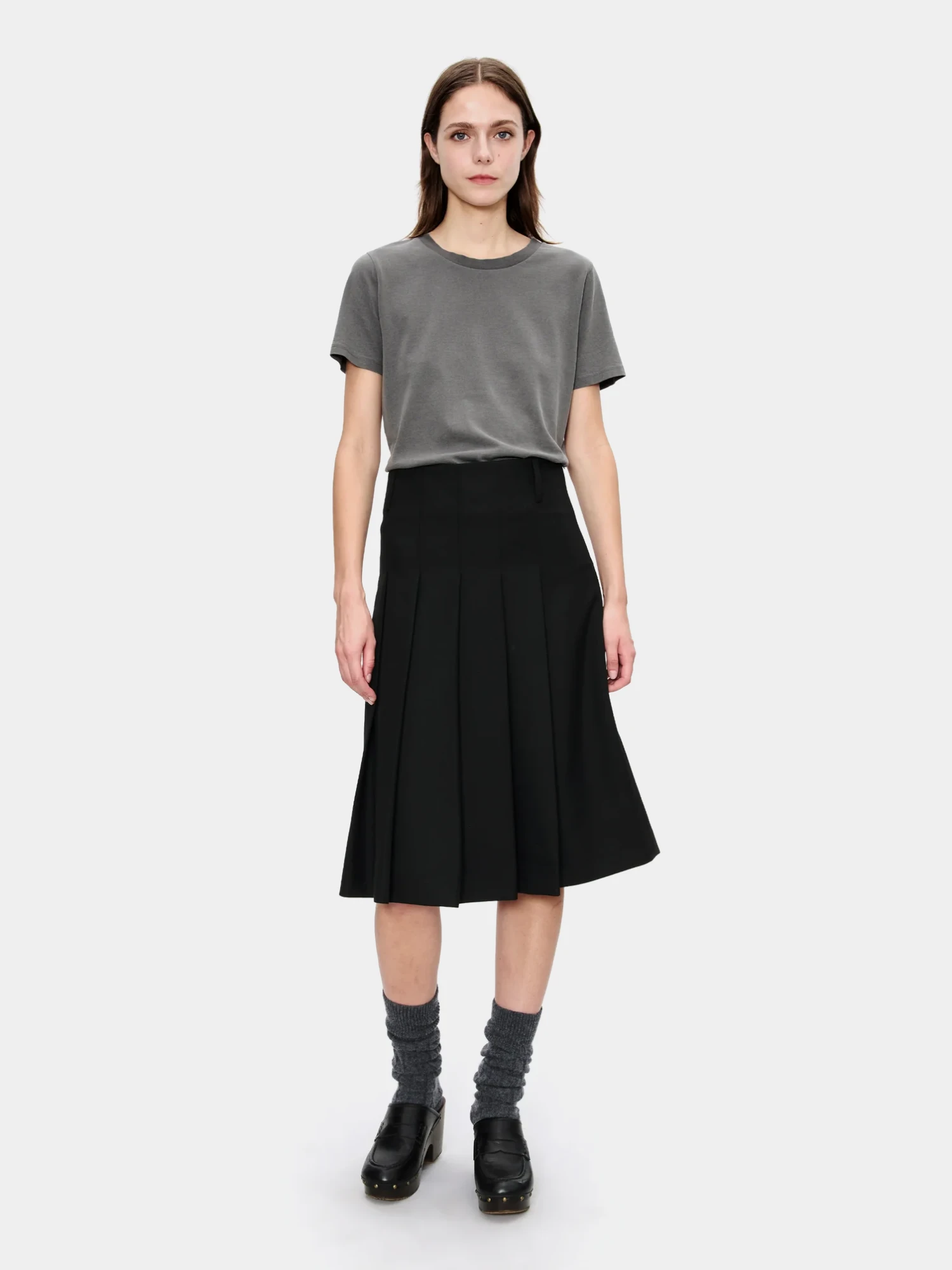 Юбка A.P.C. Plissee Longue Noir