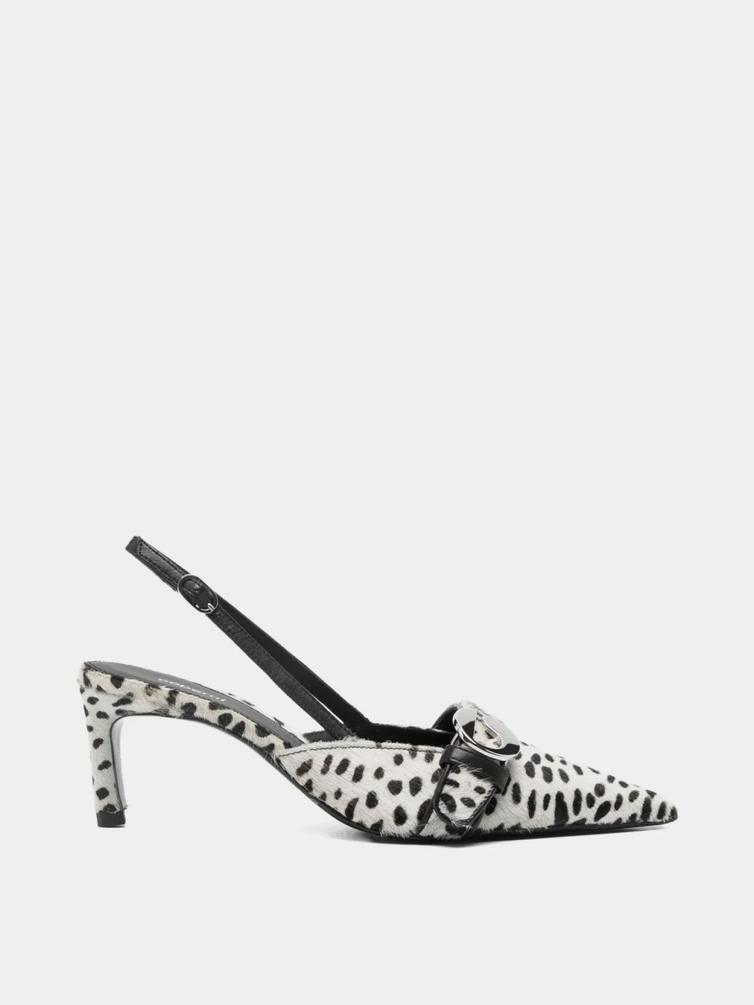 Женские туфли Coperni Belt Kitten Stiletto White/Black