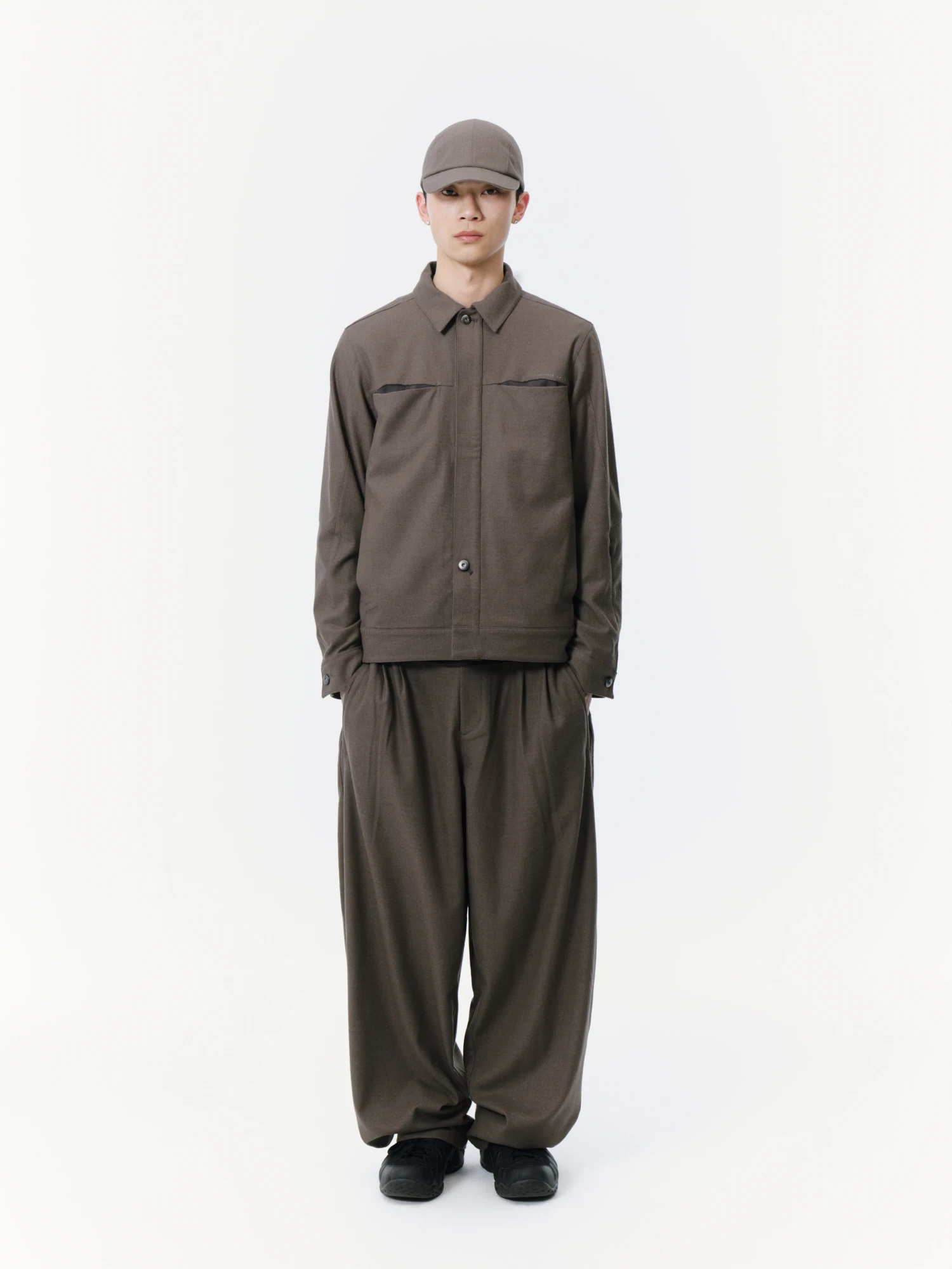 Брюки SAN SAN GEAR Wide Pants Brown