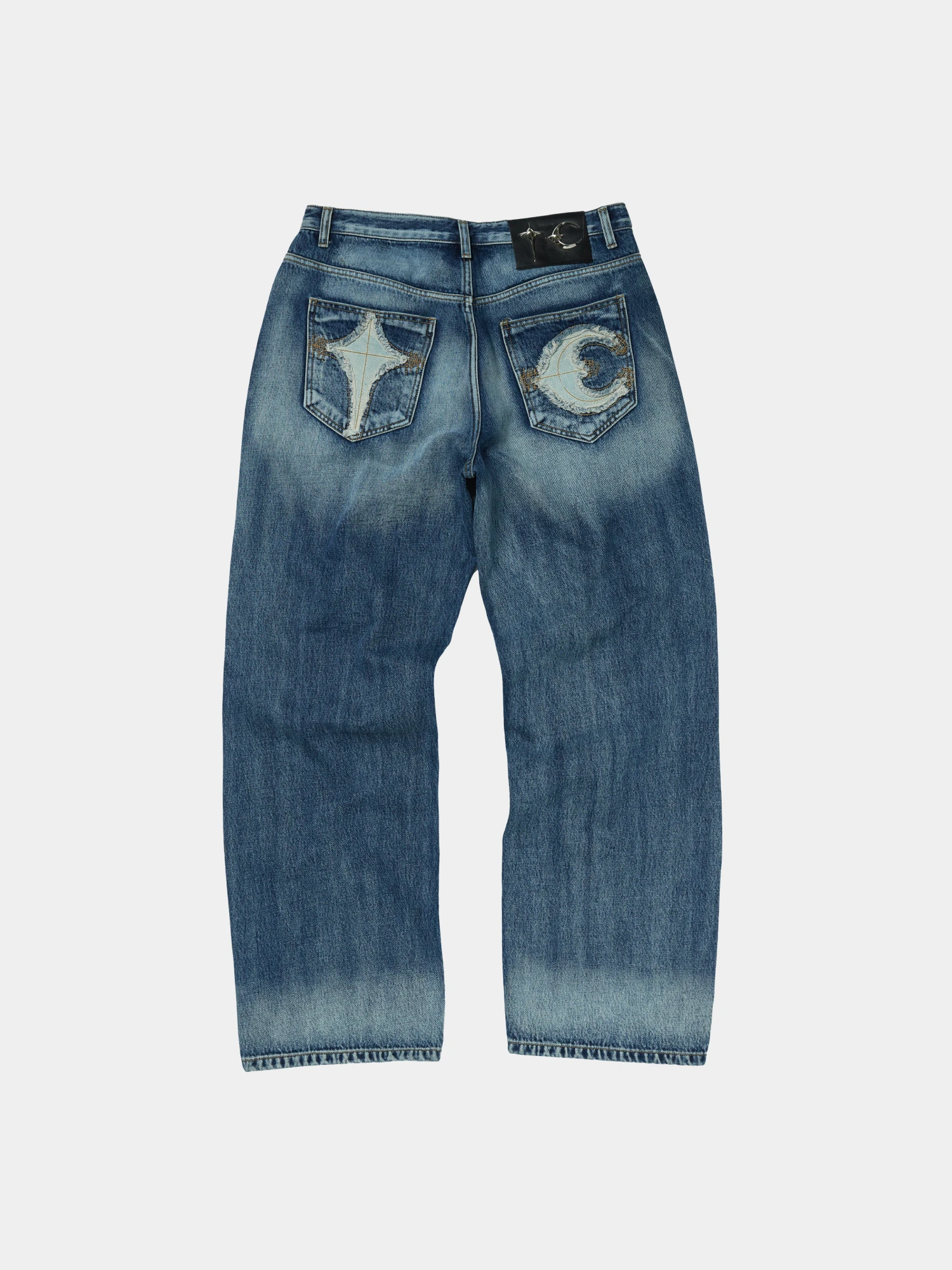 Джинсы Thug Club TC Bone Leather Blue