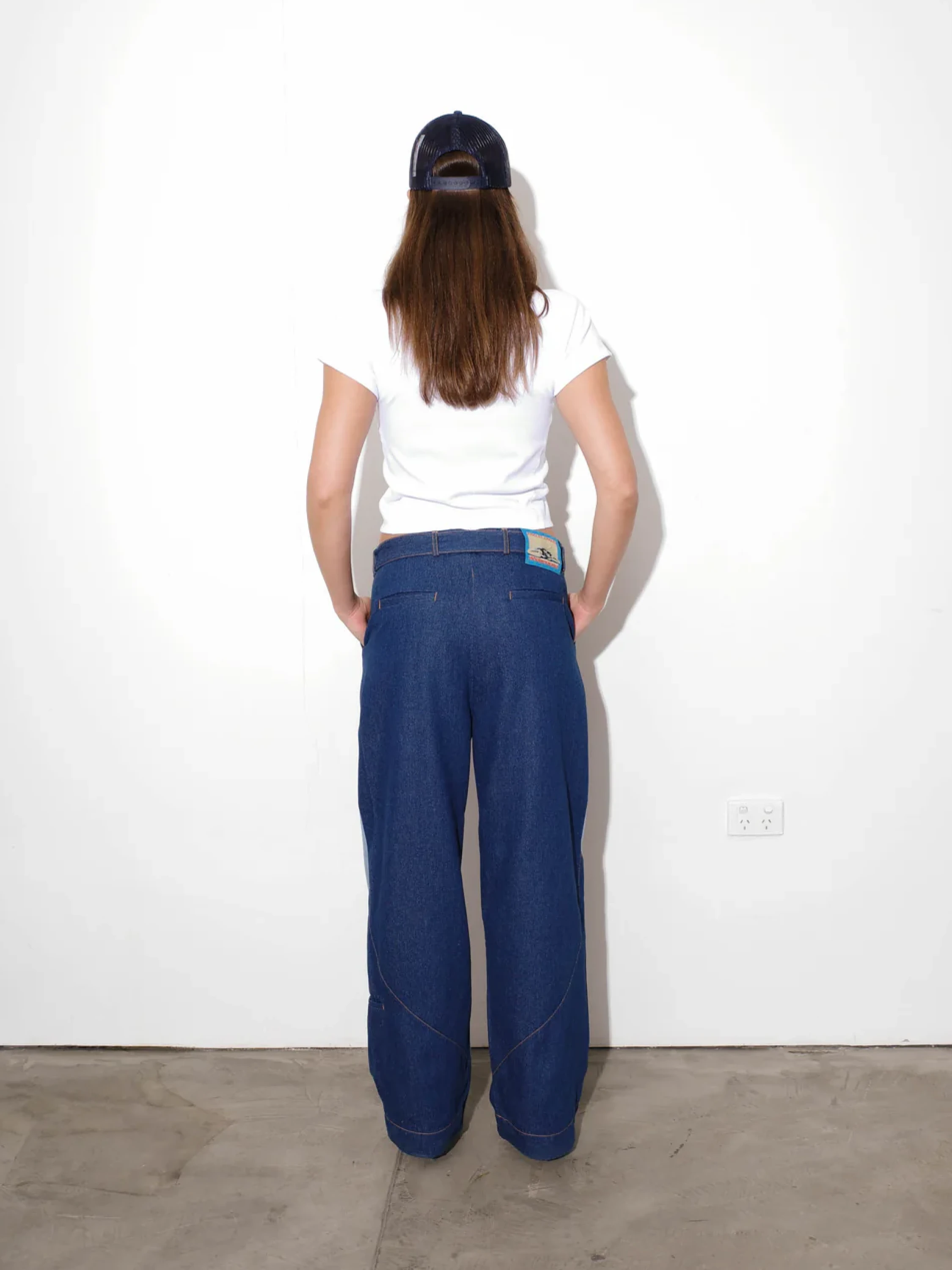 Брюки Jungles Jungles Denim Slant Indigo Washed Denim