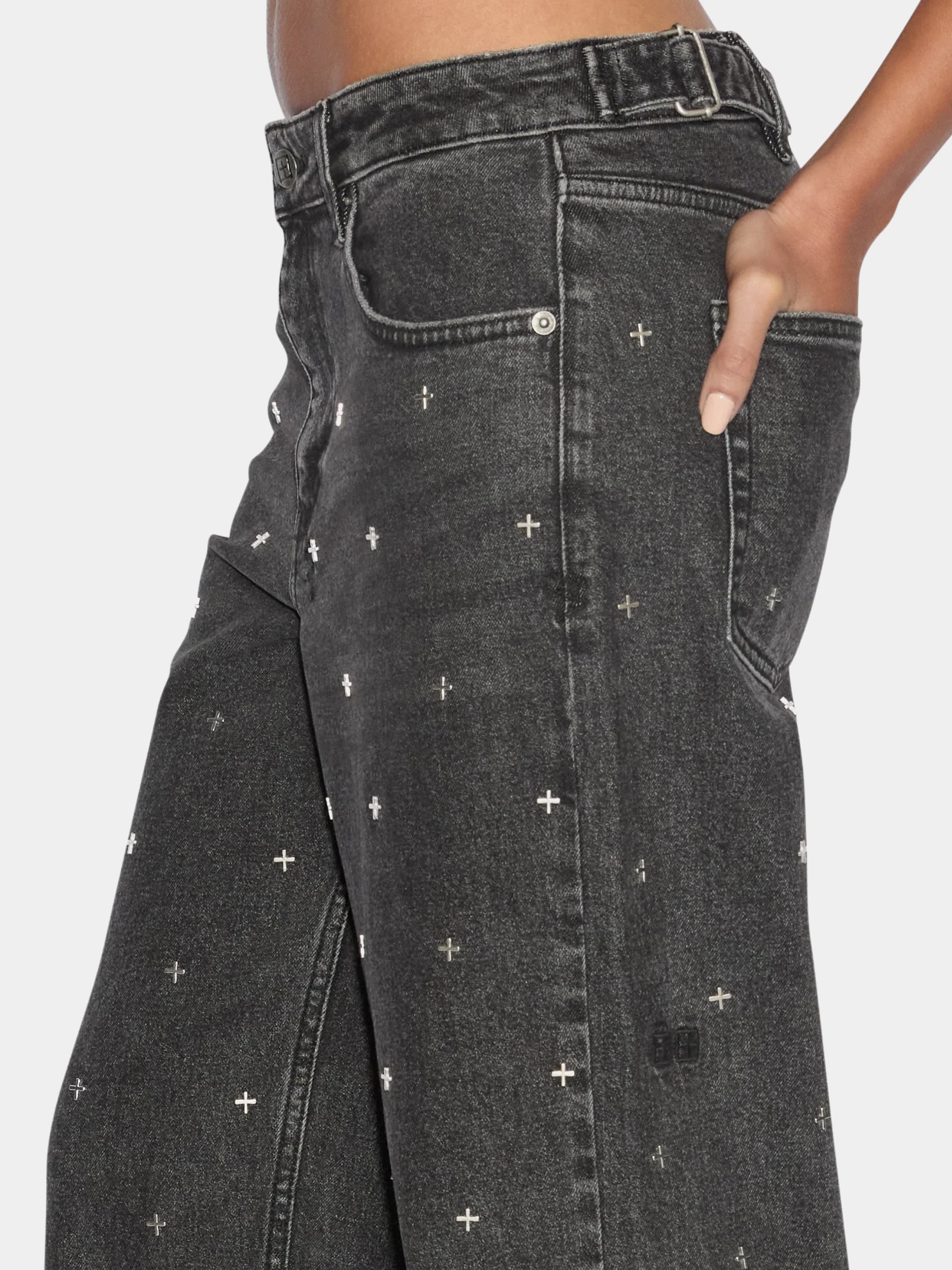 Женские джинсы Ksubi Low Rider Lovestruck Black