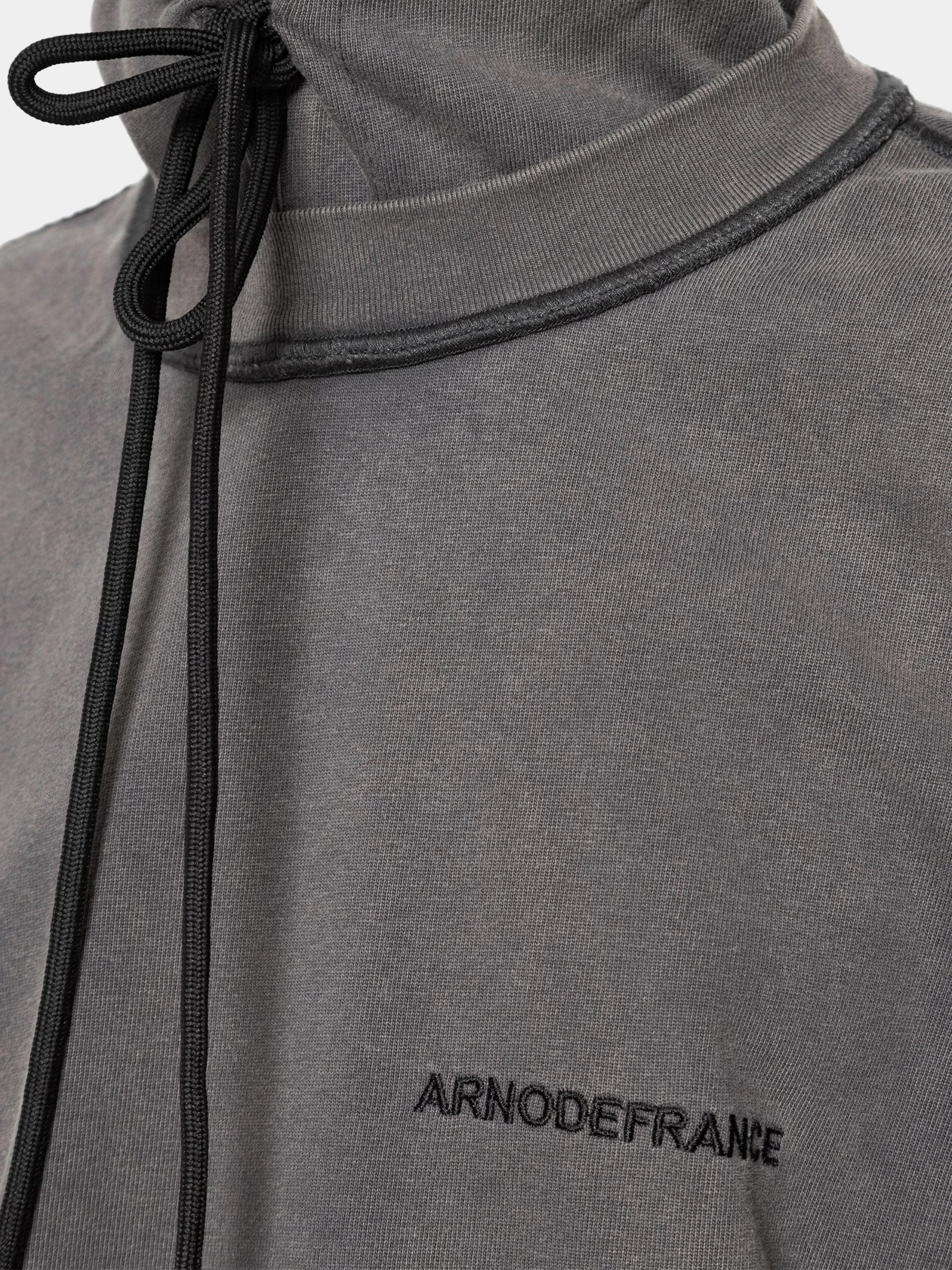 Худи ARNODEFRANCE Hooded Tee Overlapped Washed Grey