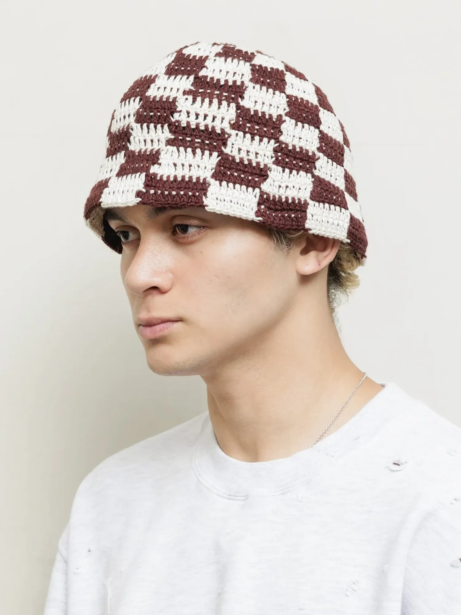 Шапка BAL ORIGINAL Hand Knit Bucket Brown