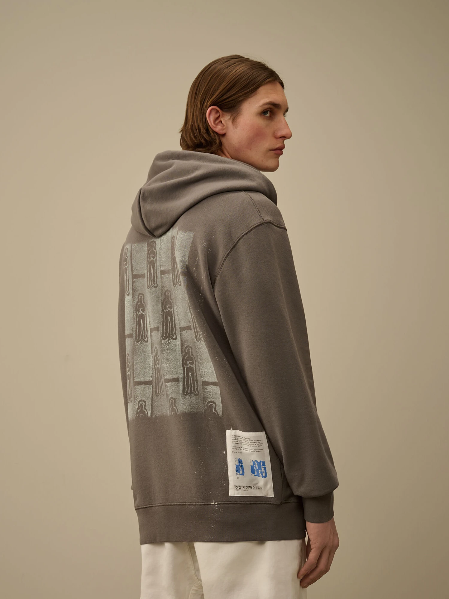 Худи C.P. Company Cotton Fleece Hooded Smoked Pearl Grey