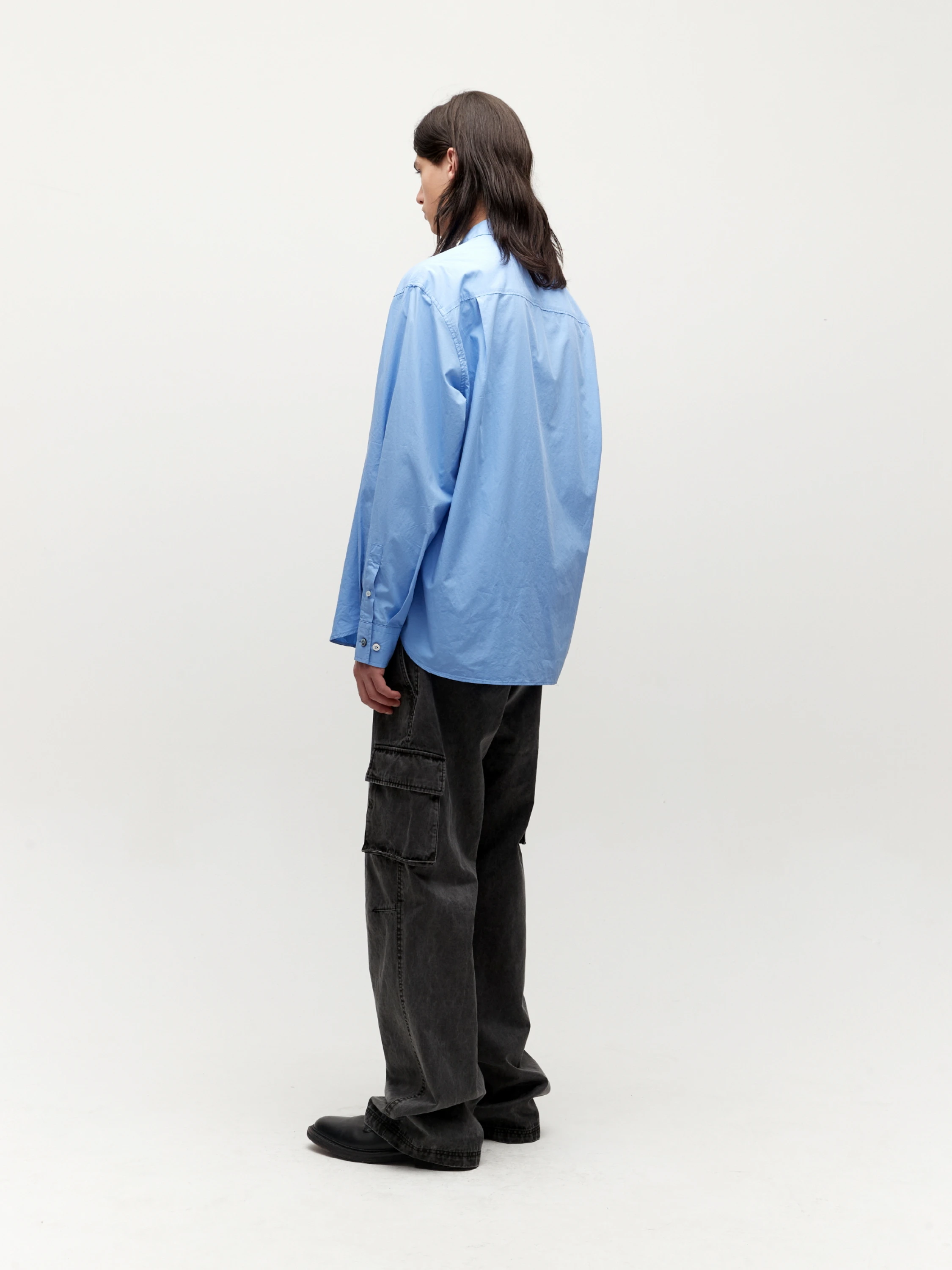 Брюки COOR Pigment Dying Cargo Washed Charcoal