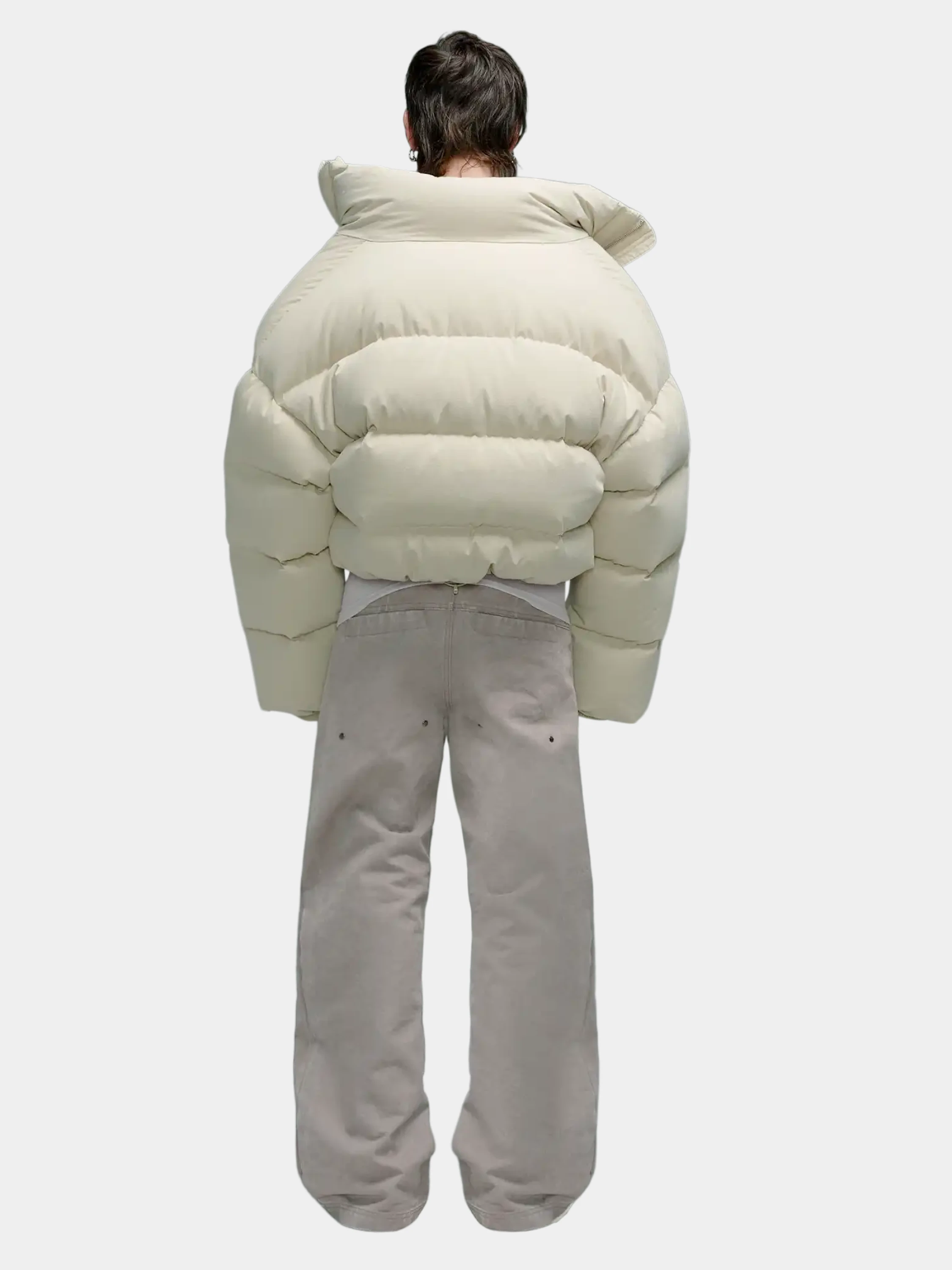 Пуховик entire studios Mml Puffer Cotton Off White