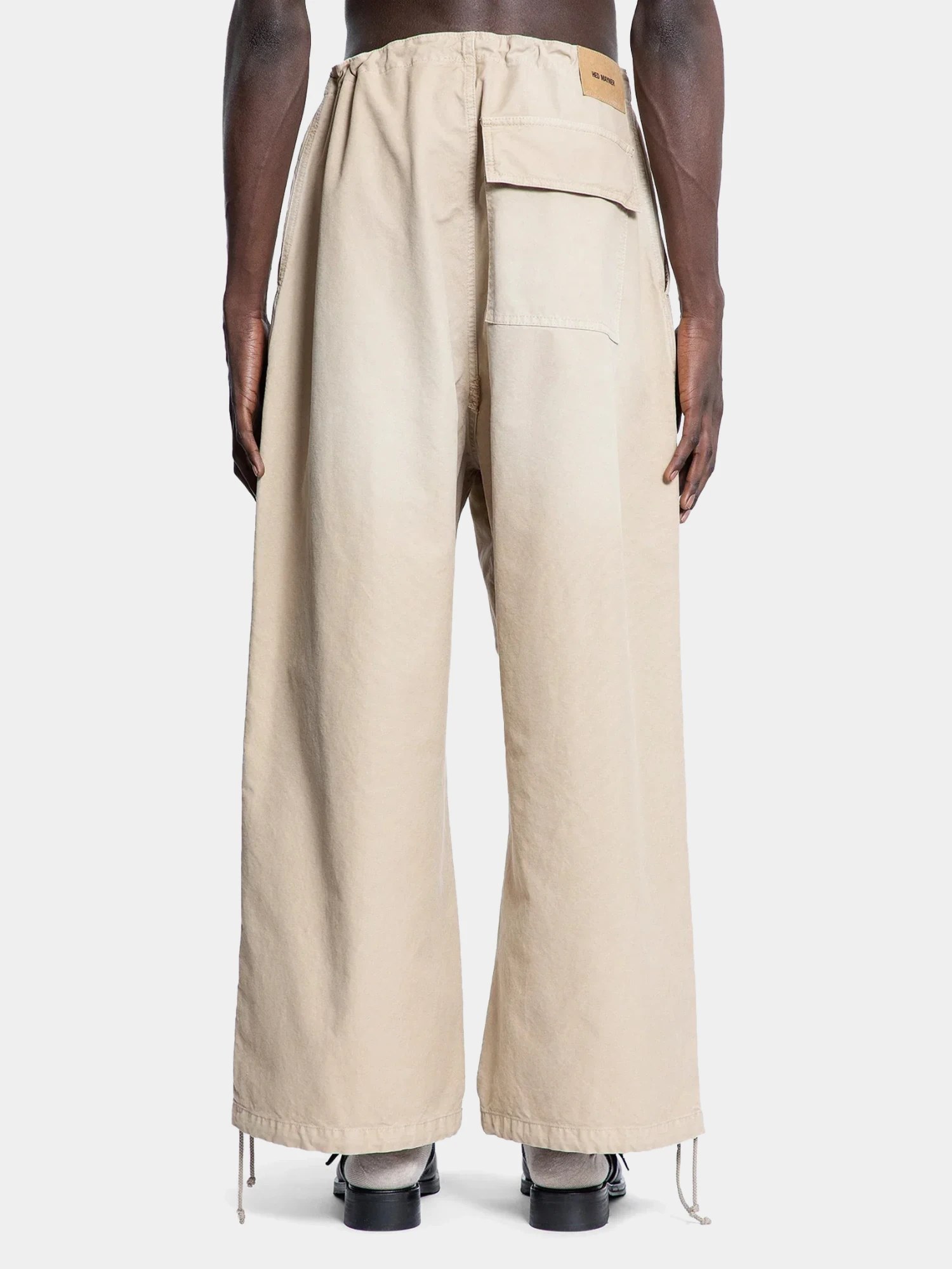 Брюки Hed Mayner Drawstring Trousers Beige Khaki
