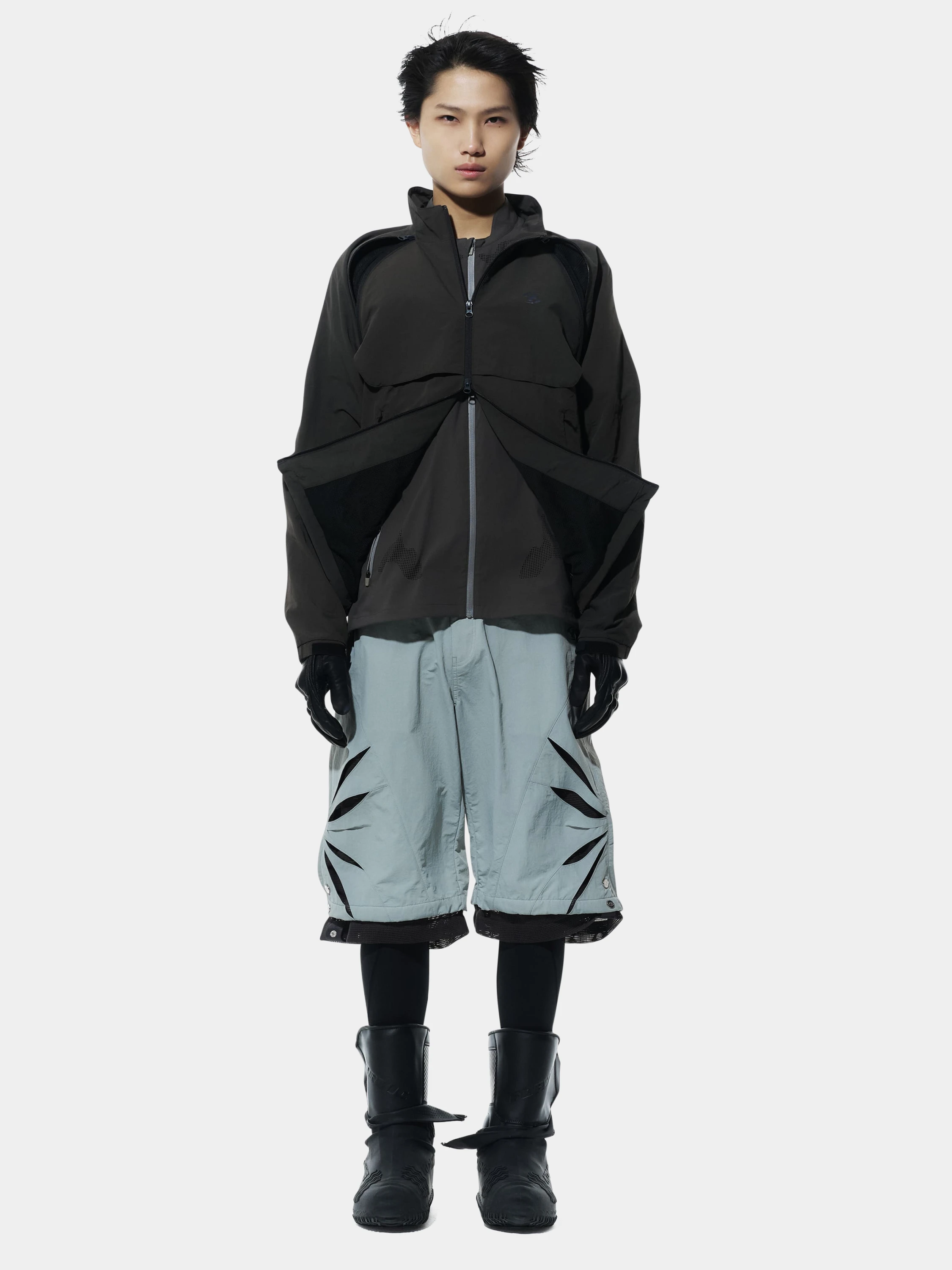 Ветровка SAN SAN GEAR Slash Zipper Jacket Brown